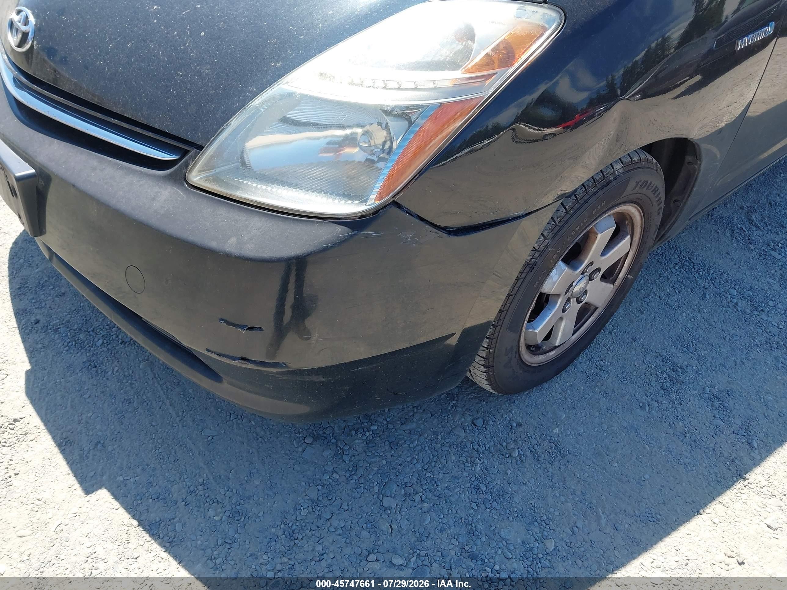 2009 Toyota Prius Black vin: JTDKB20U297851027