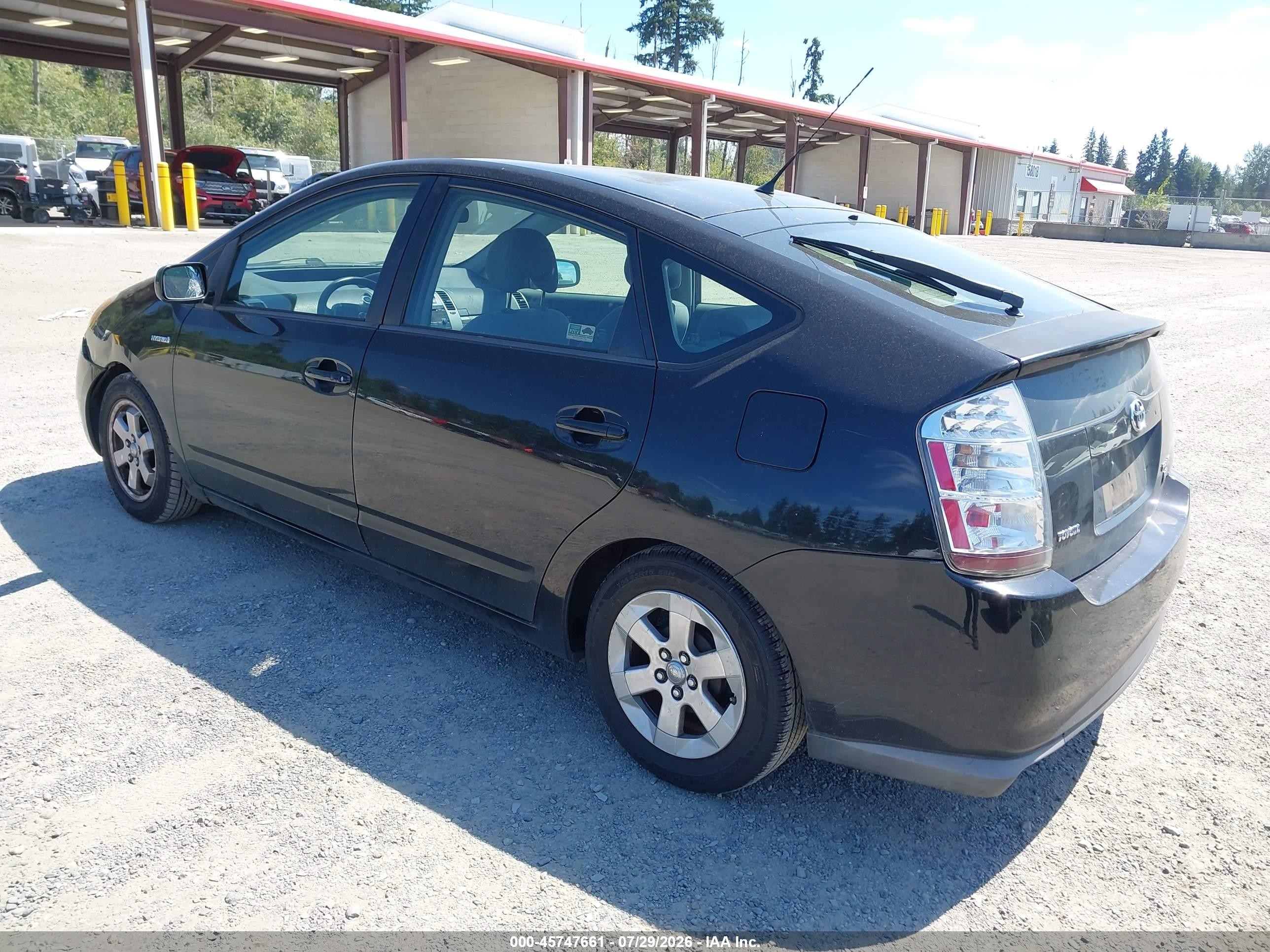 2009 Toyota Prius Black vin: JTDKB20U297851027
