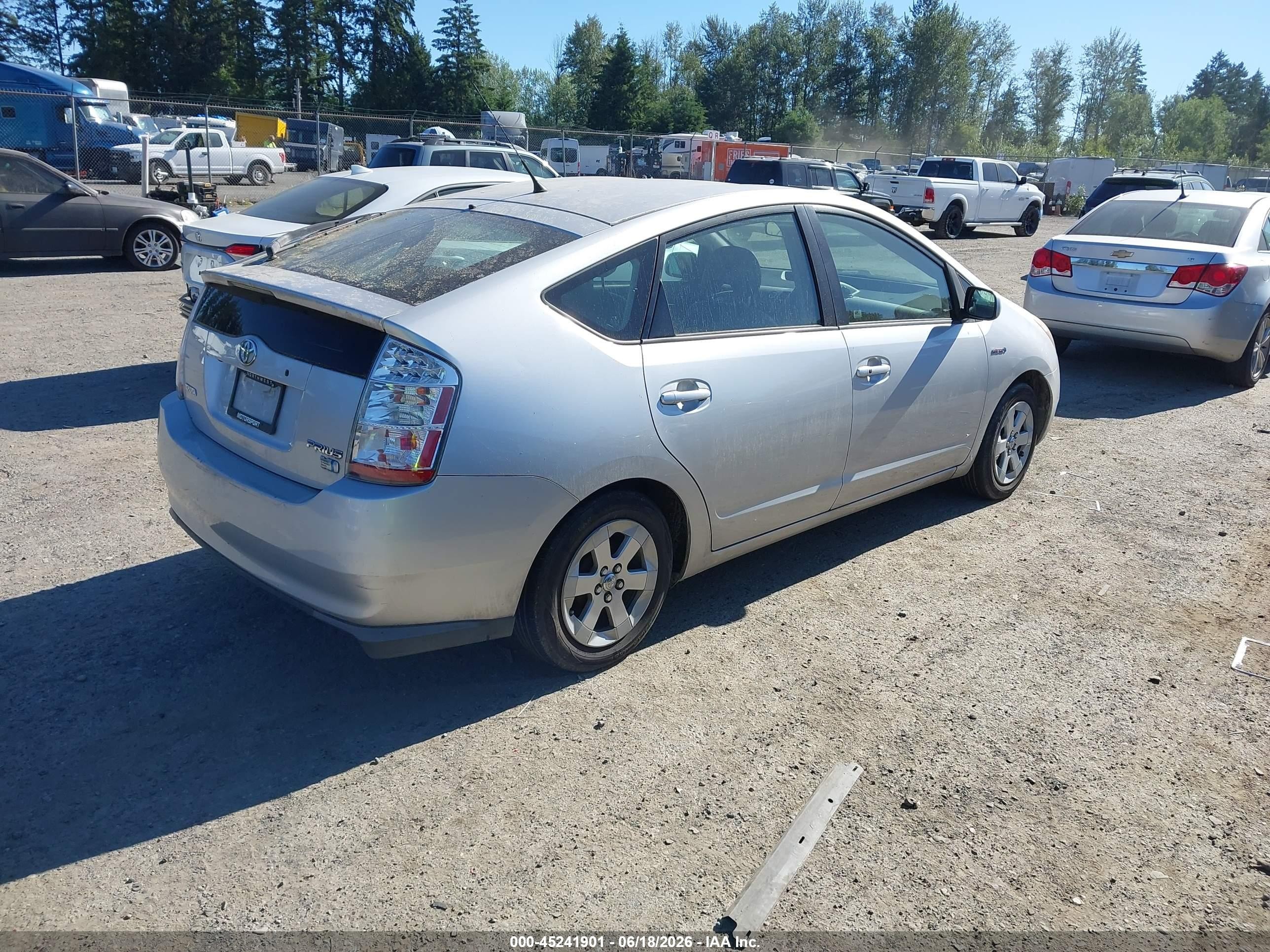 2009 Toyota Prius   Silver vin: JTDKB20U297873867