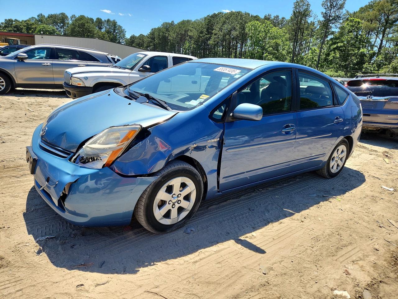 2009 Toyota Prius Base Blue vin: JTDKB20U297885338