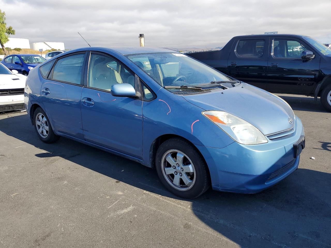 2005 Toyota Prius Base Blue vin: JTDKB20U350120240