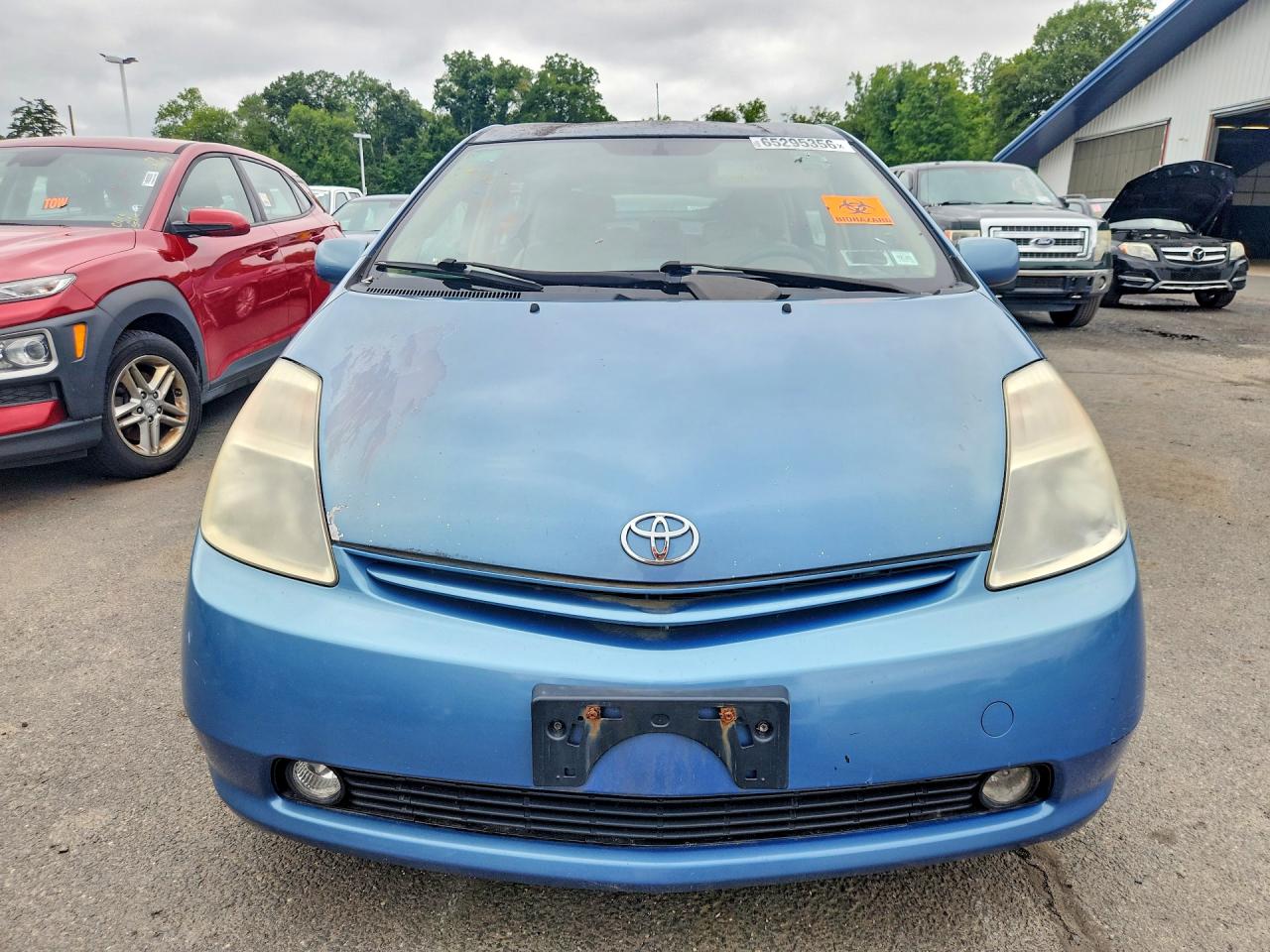 2005 Toyota Prius Base Blue vin: JTDKB20U353029354