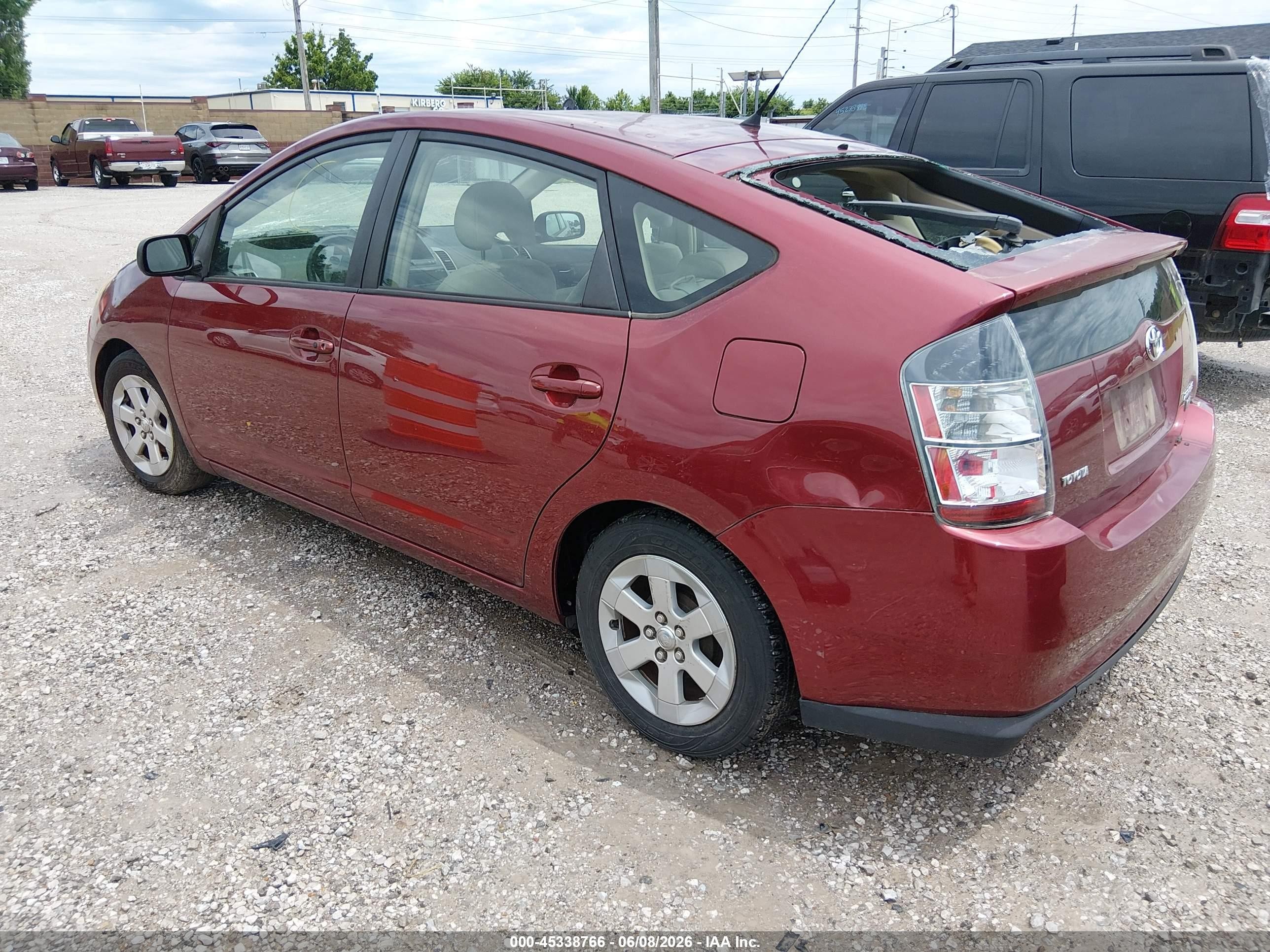 2005 Toyota Prius   Темно-бордовый vin: JTDKB20U357041741