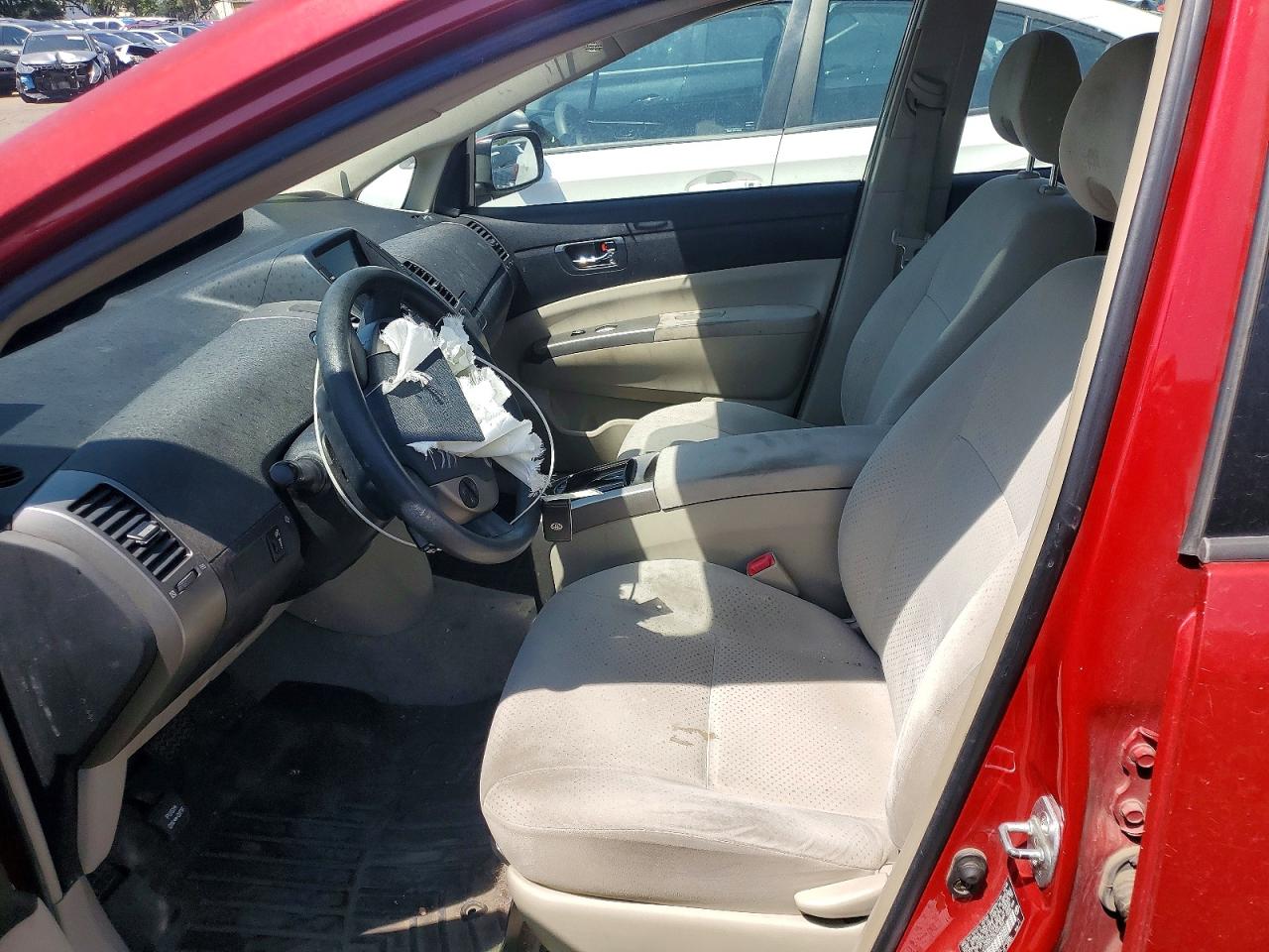 2006 Toyota Prius Base Красный vin: JTDKB20U367066303