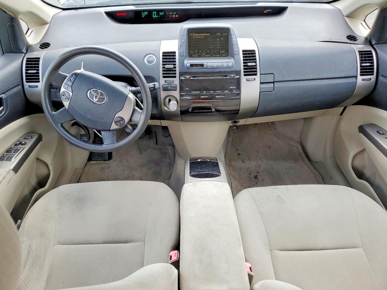 2006 Toyota Prius Base Green vin: JTDKB20U367527886