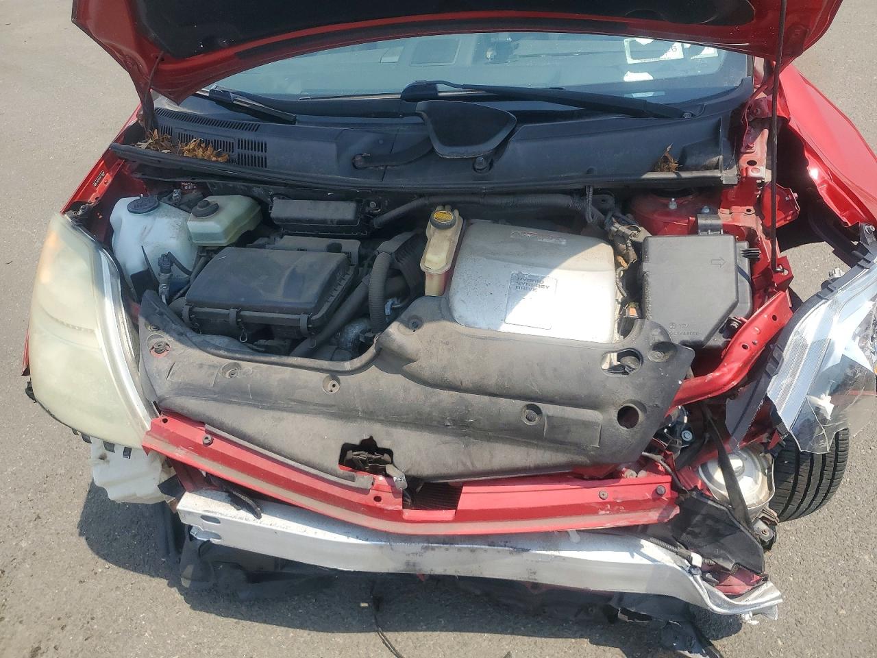 2006 Toyota Prius Base Red vin: JTDKB20U367536409