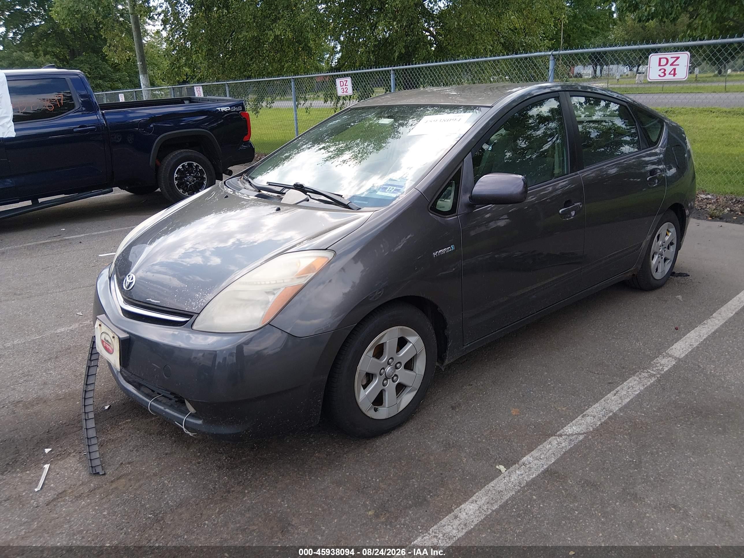2007 Toyota Prius   Gray vin: JTDKB20U373240508