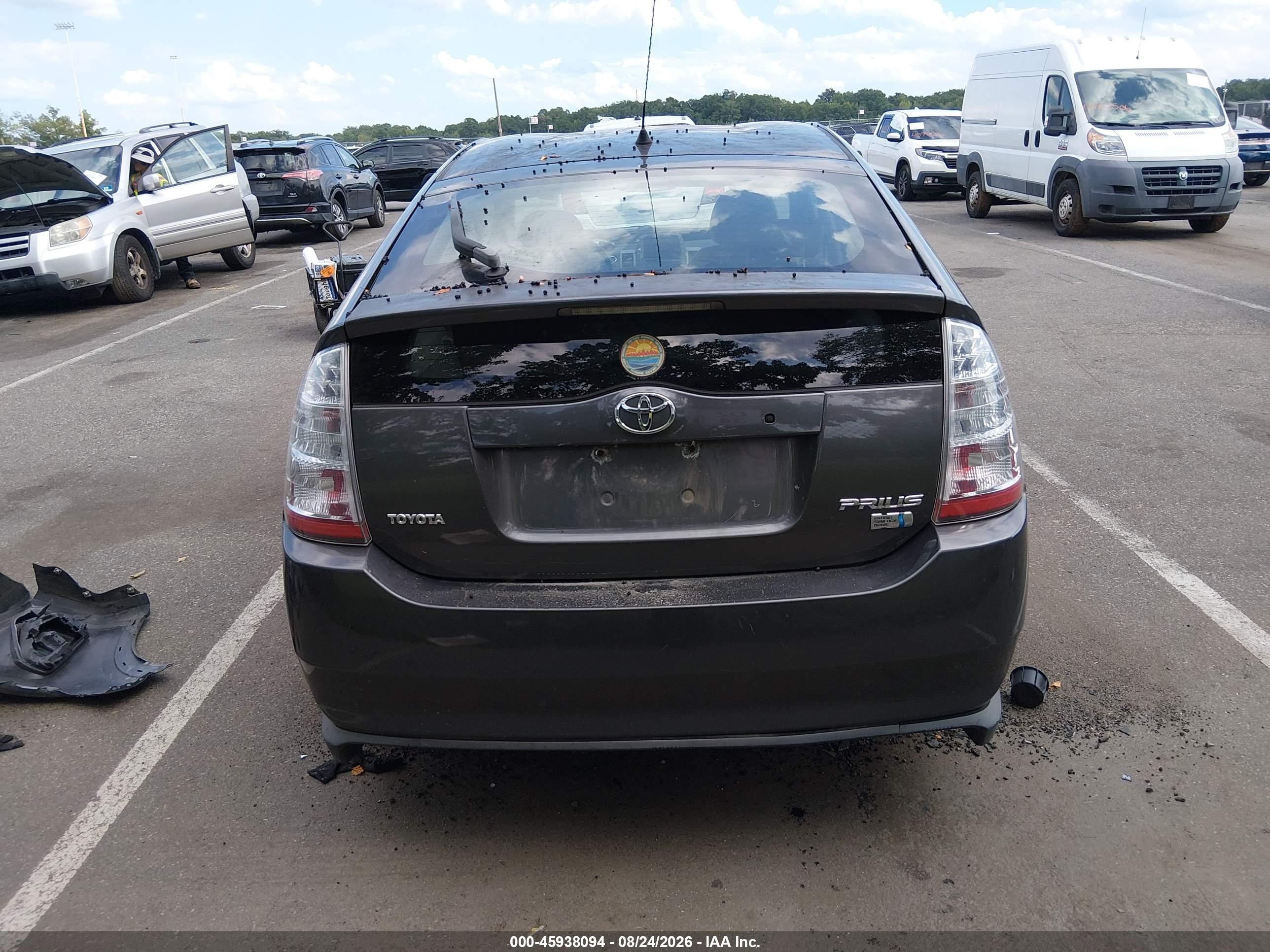 2007 Toyota Prius   Gray vin: JTDKB20U373240508