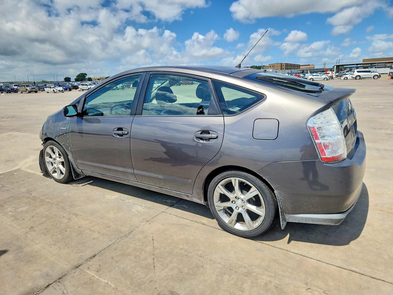 2007 Toyota Prius Base Gray vin: JTDKB20U373249581