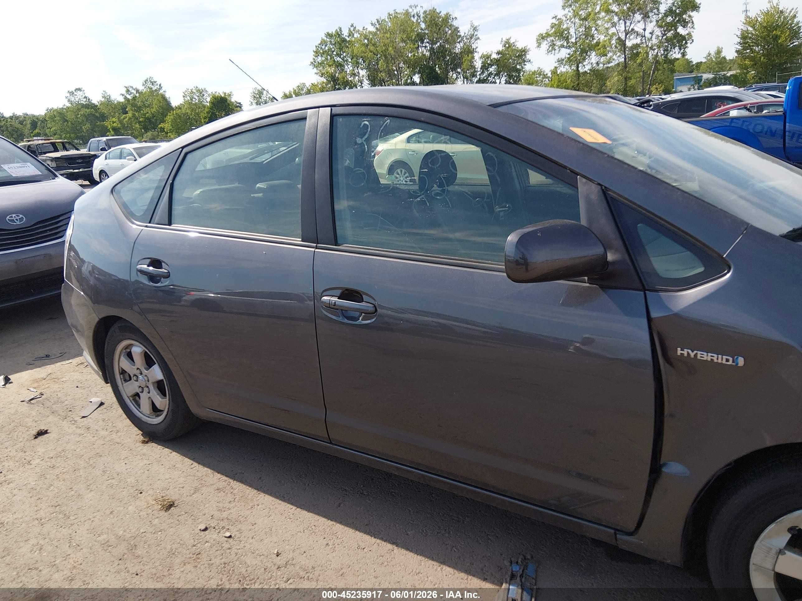 2007 Toyota Prius   Gray vin: JTDKB20U373249967