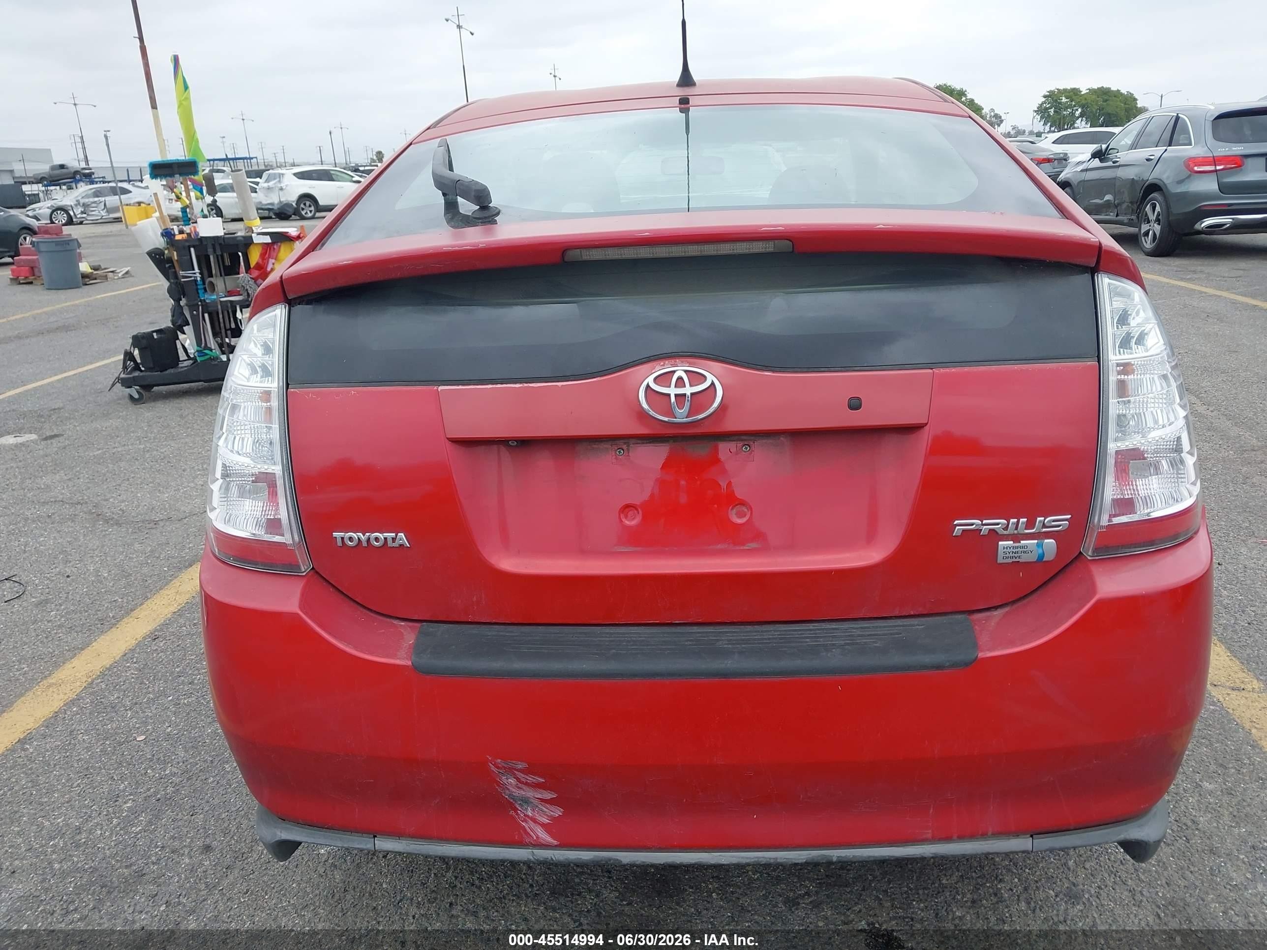 2007 Toyota Prius   Красный vin: JTDKB20U373251847