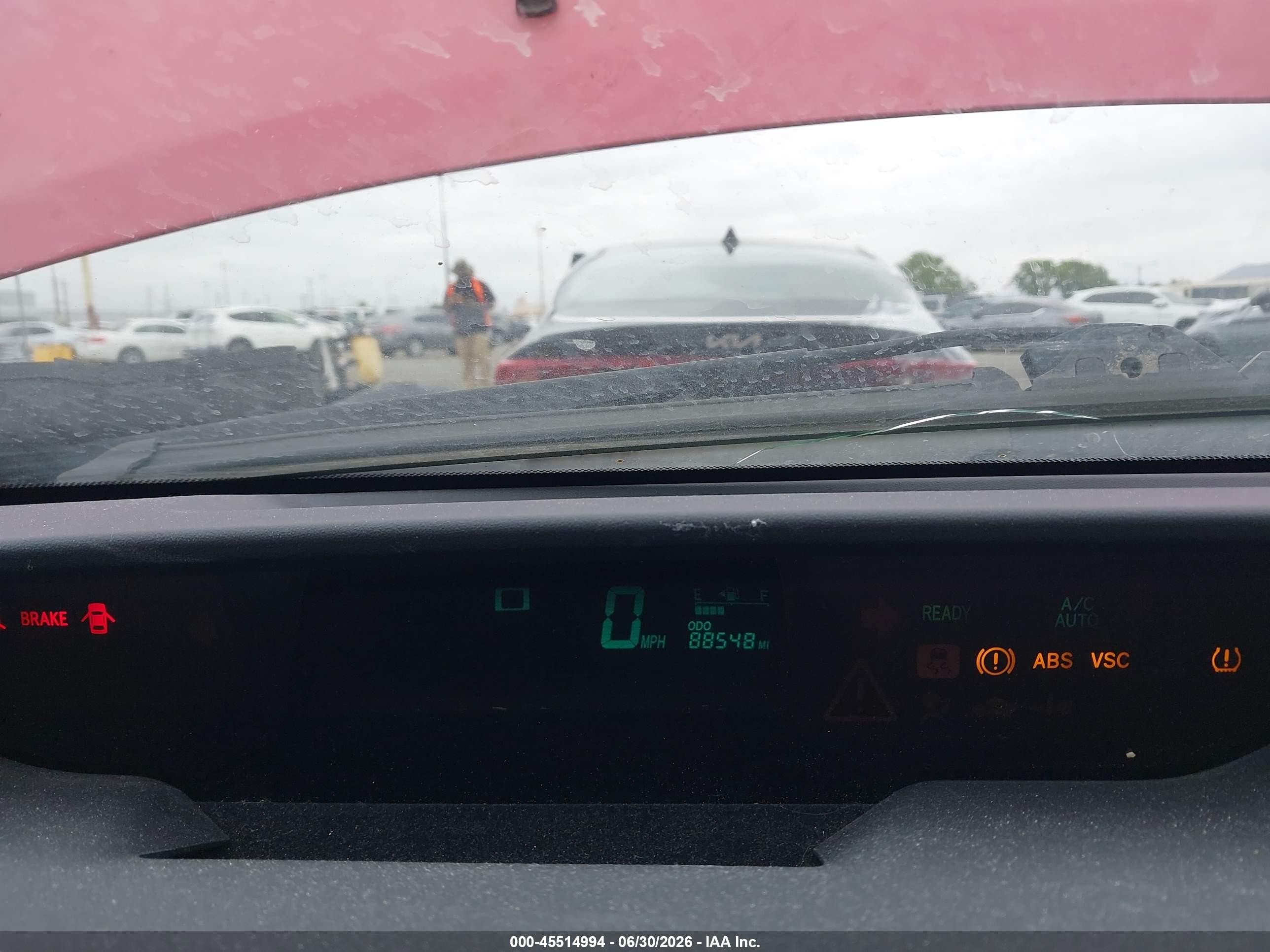 2007 Toyota Prius   Красный vin: JTDKB20U373251847