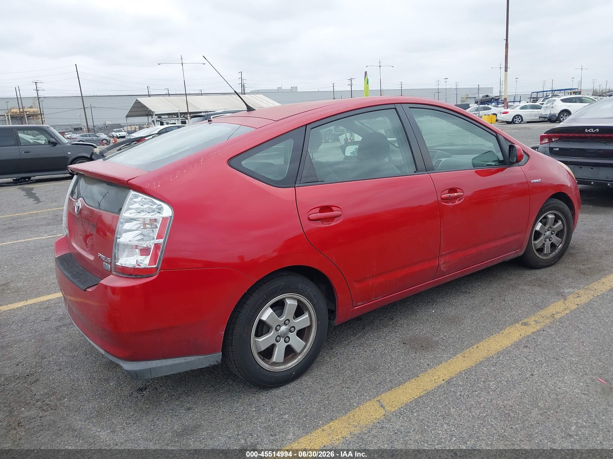 2007 Toyota Prius   Красный vin: JTDKB20U373251847