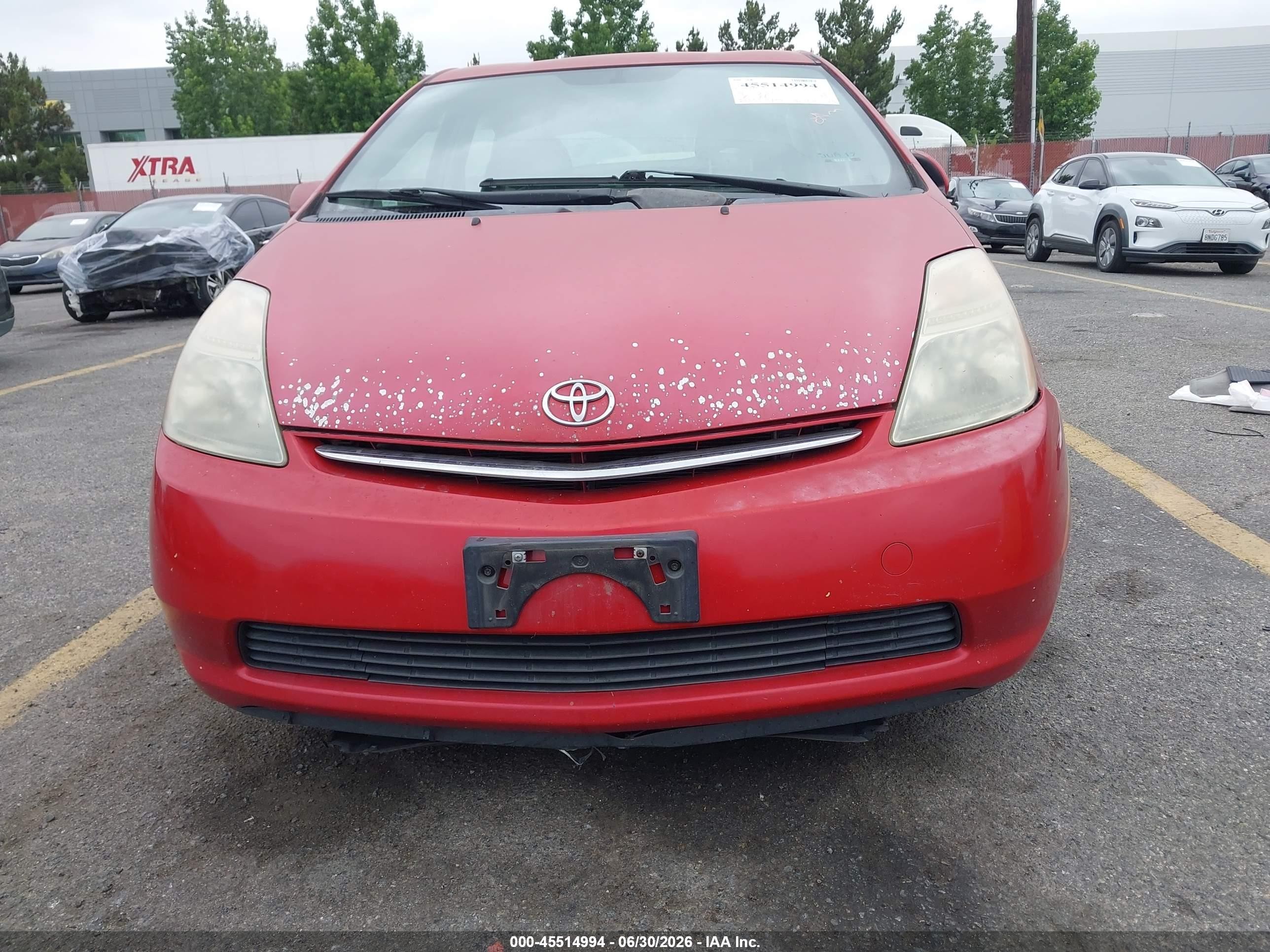 2007 Toyota Prius   Красный vin: JTDKB20U373251847