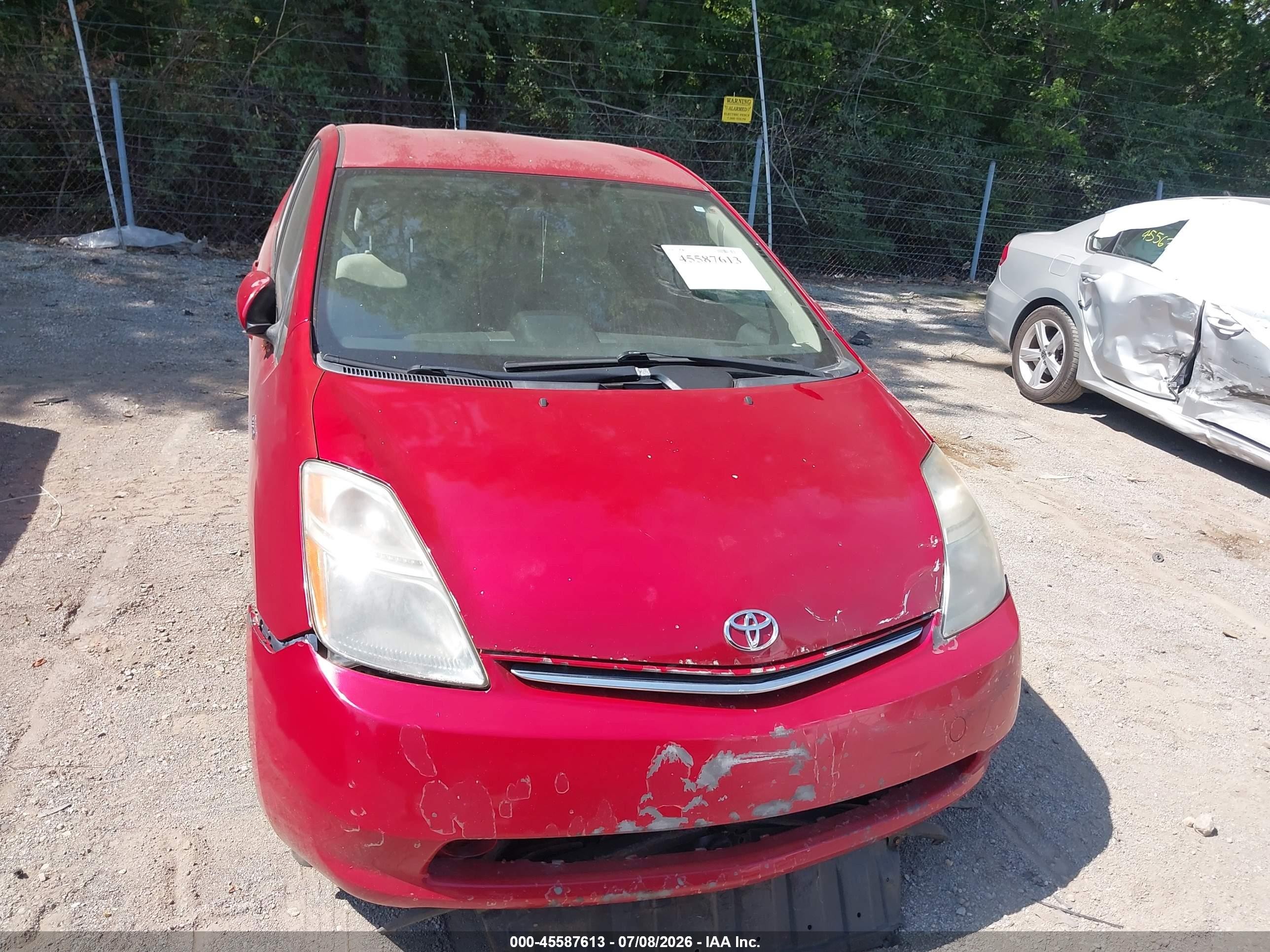 2007 Toyota Prius   Красный vin: JTDKB20U373253324