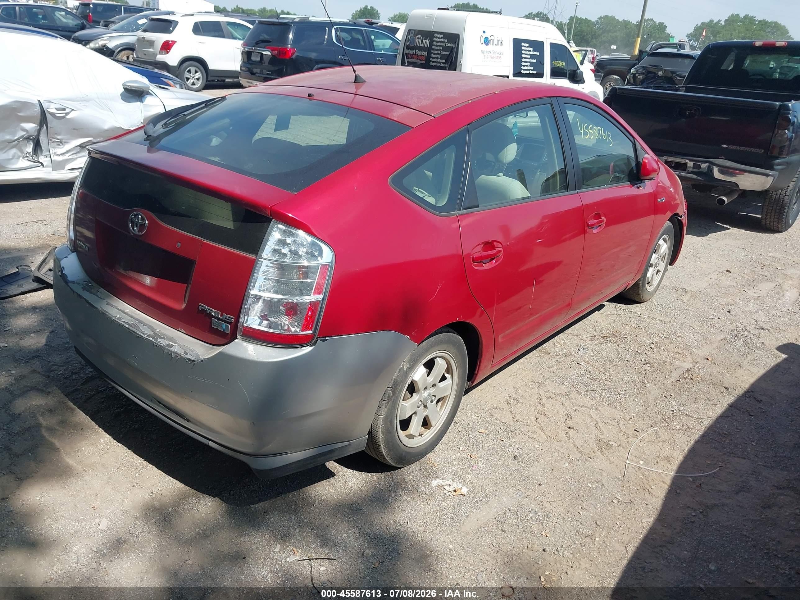 2007 Toyota Prius   Красный vin: JTDKB20U373253324