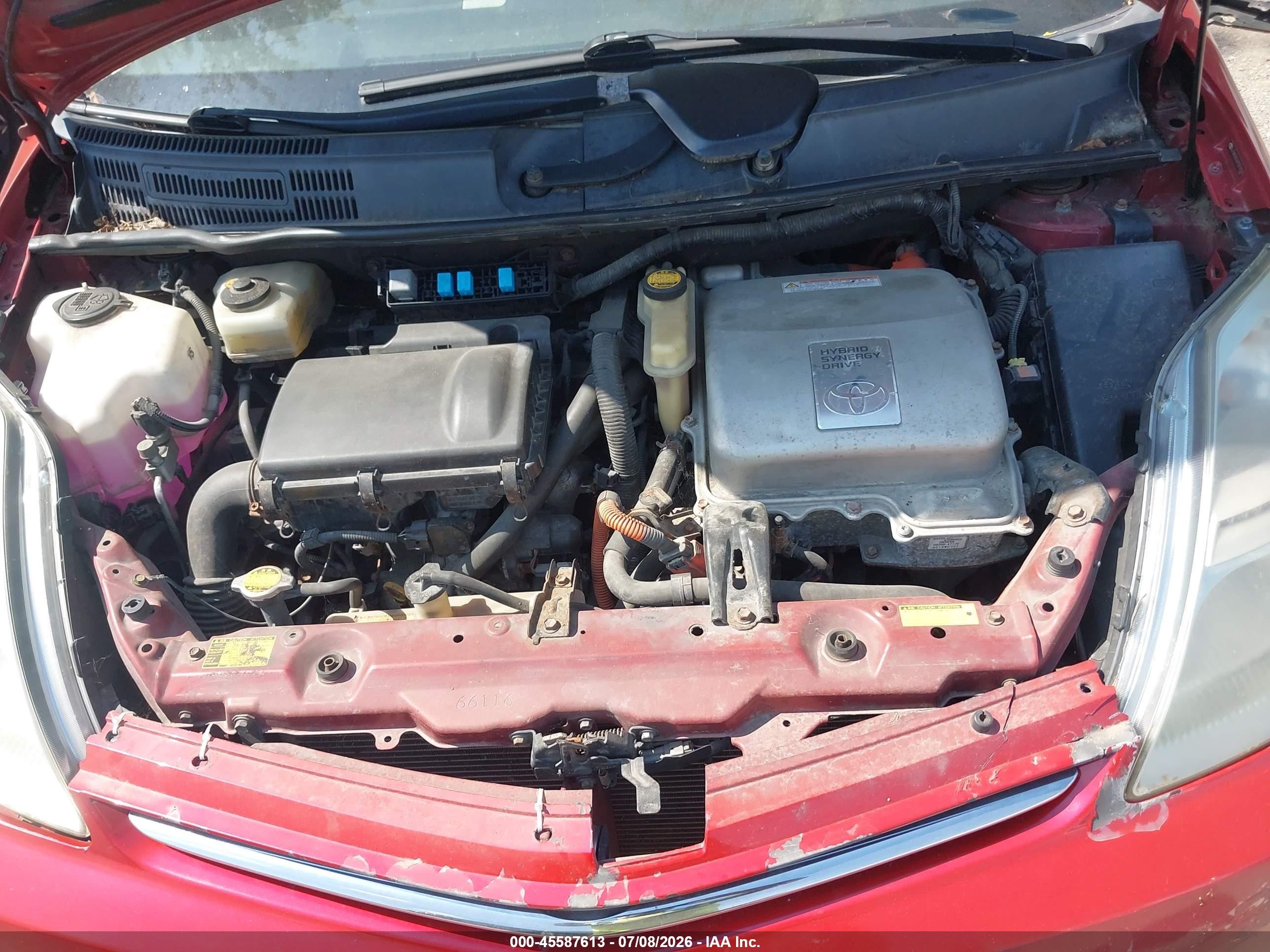 2007 Toyota Prius   Красный vin: JTDKB20U373253324