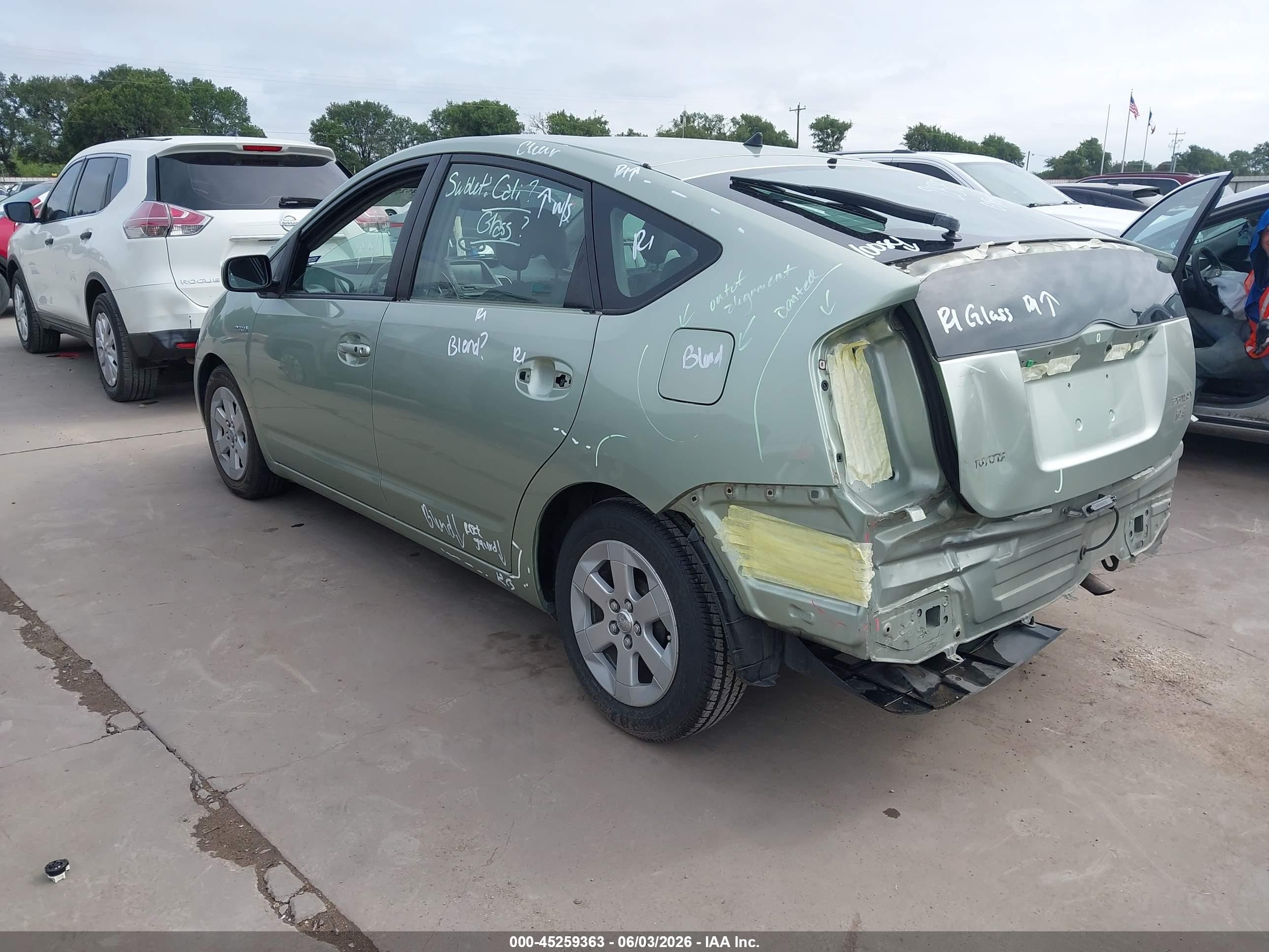 2007 Toyota Prius   Green vin: JTDKB20U373257888