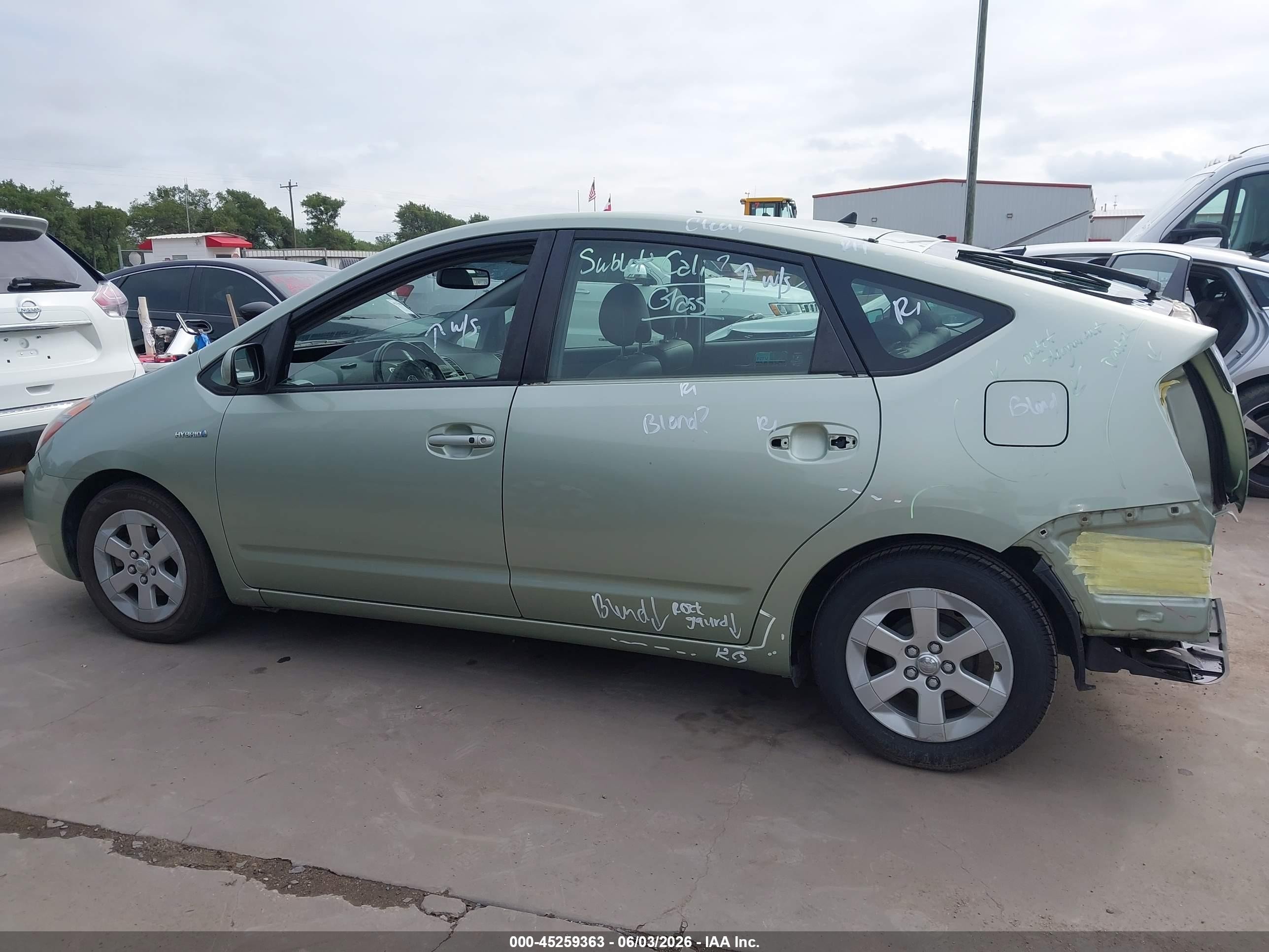 2007 Toyota Prius   Green vin: JTDKB20U373257888