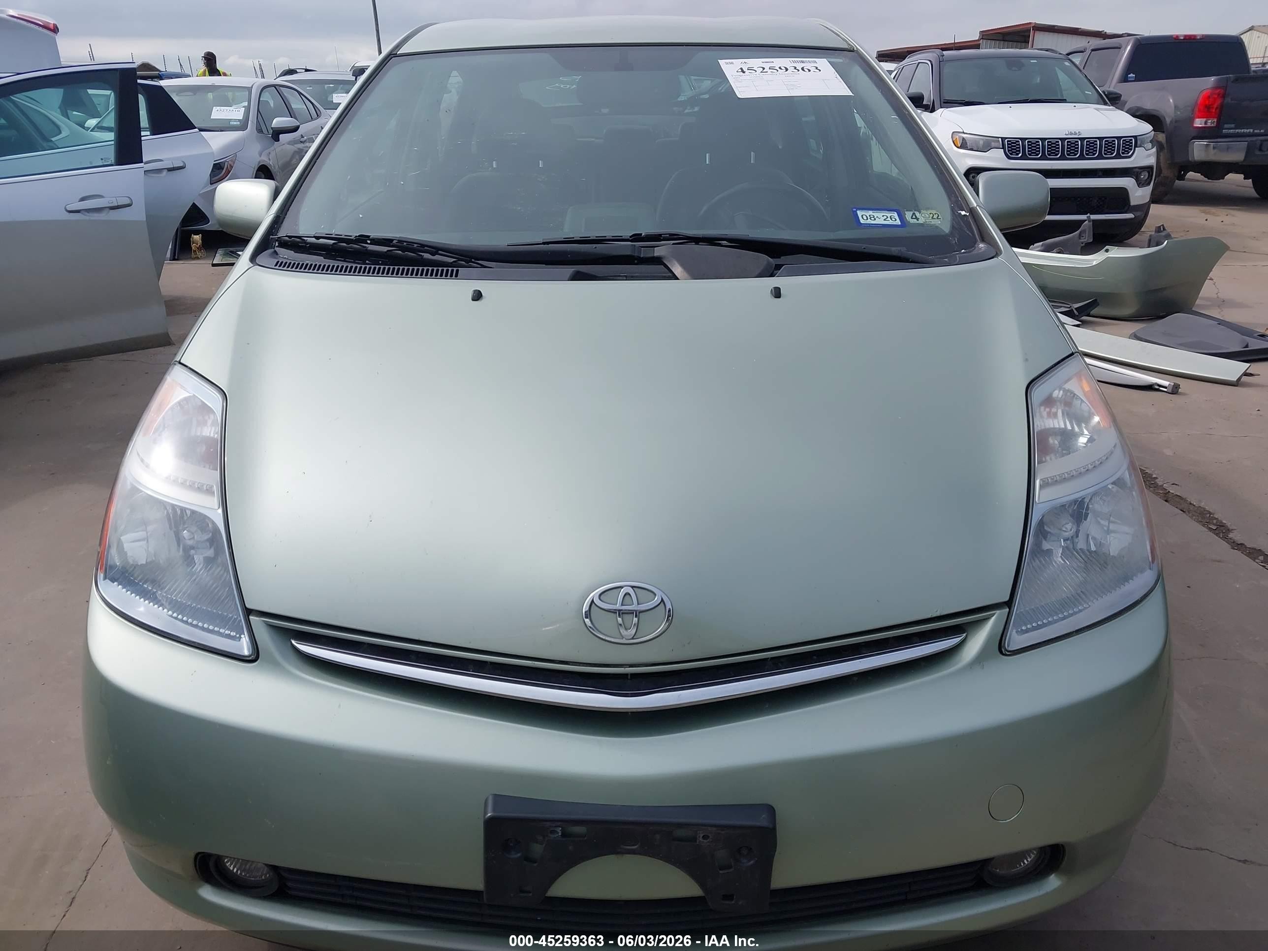 2007 Toyota Prius   Green vin: JTDKB20U373257888