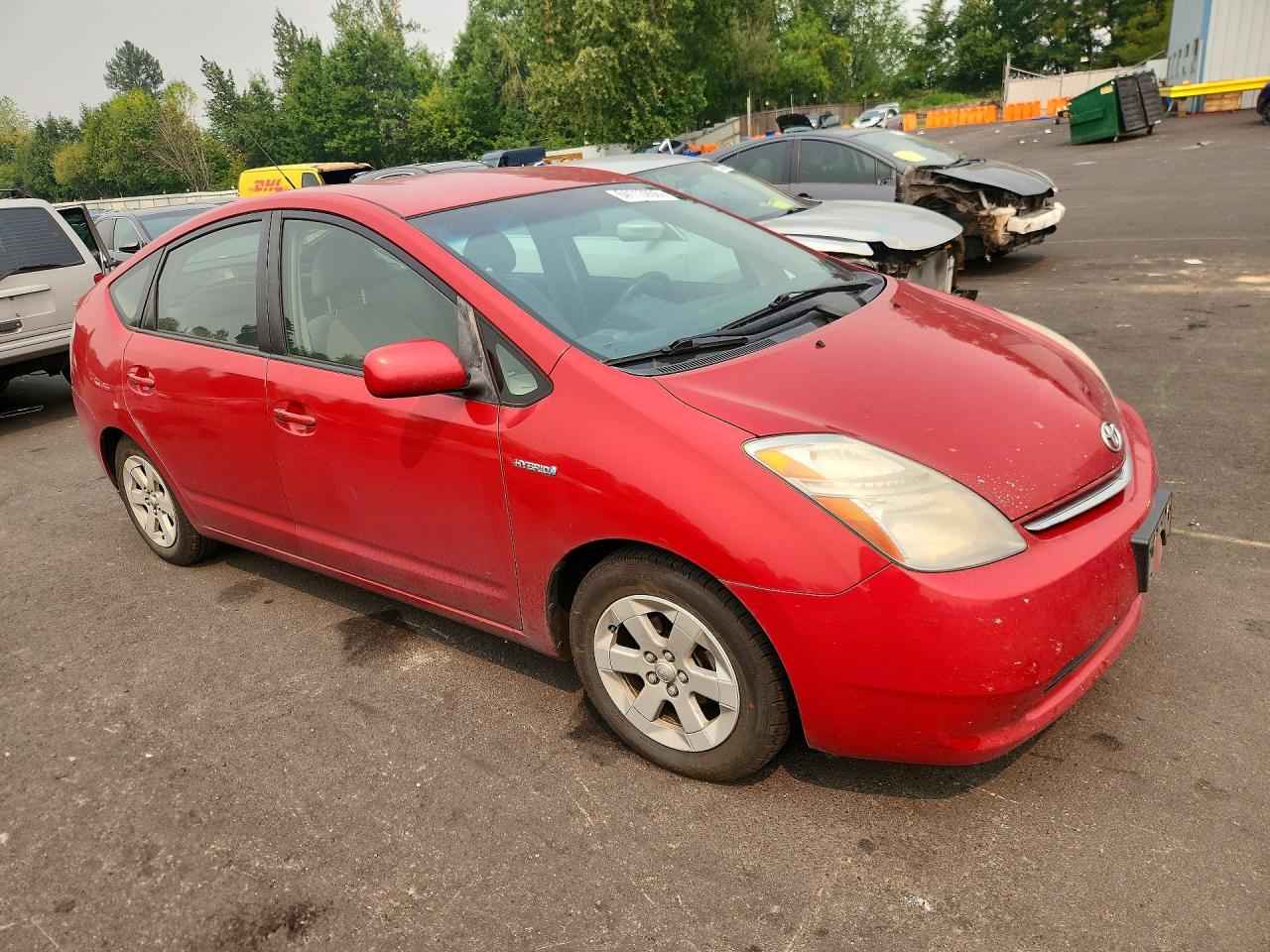 2007 Toyota Prius Base Red vin: JTDKB20U373267286