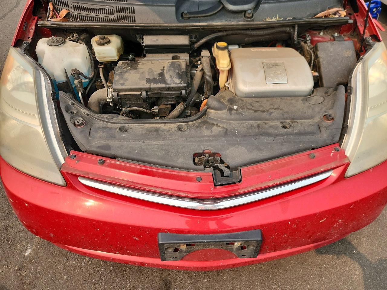 2007 Toyota Prius Base Red vin: JTDKB20U373267286