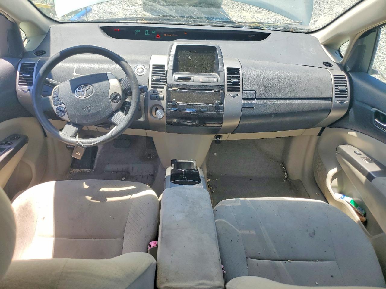 2007 Toyota Prius Base Green vin: JTDKB20U373277817