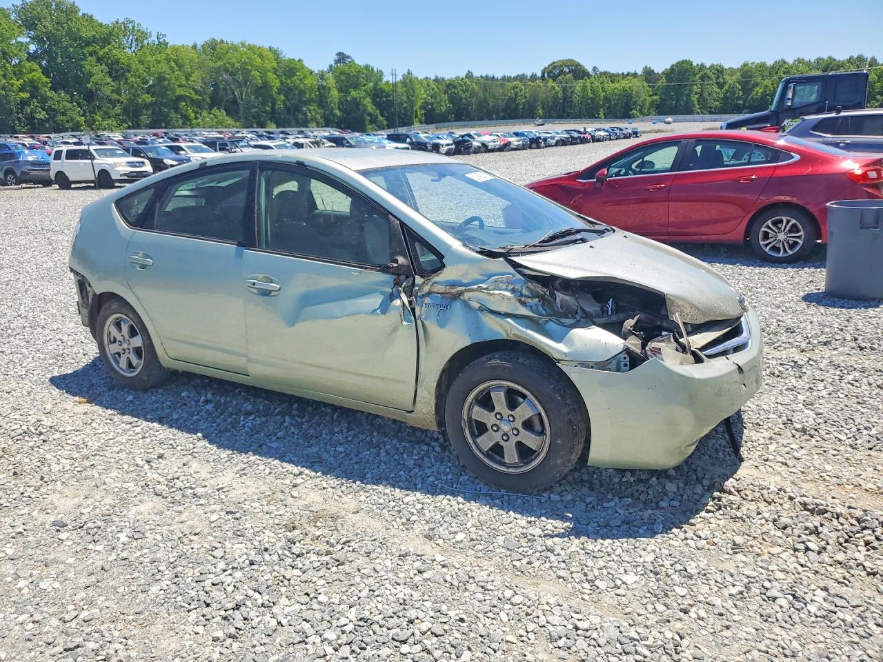 2007 Toyota Prius Base Green vin: JTDKB20U373277817