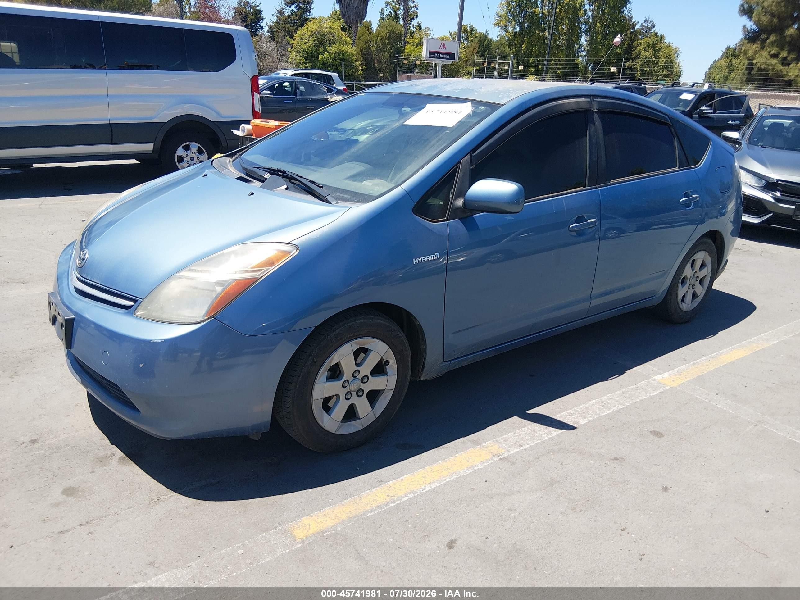 2007 Toyota Prius   Blue vin: JTDKB20U377086911