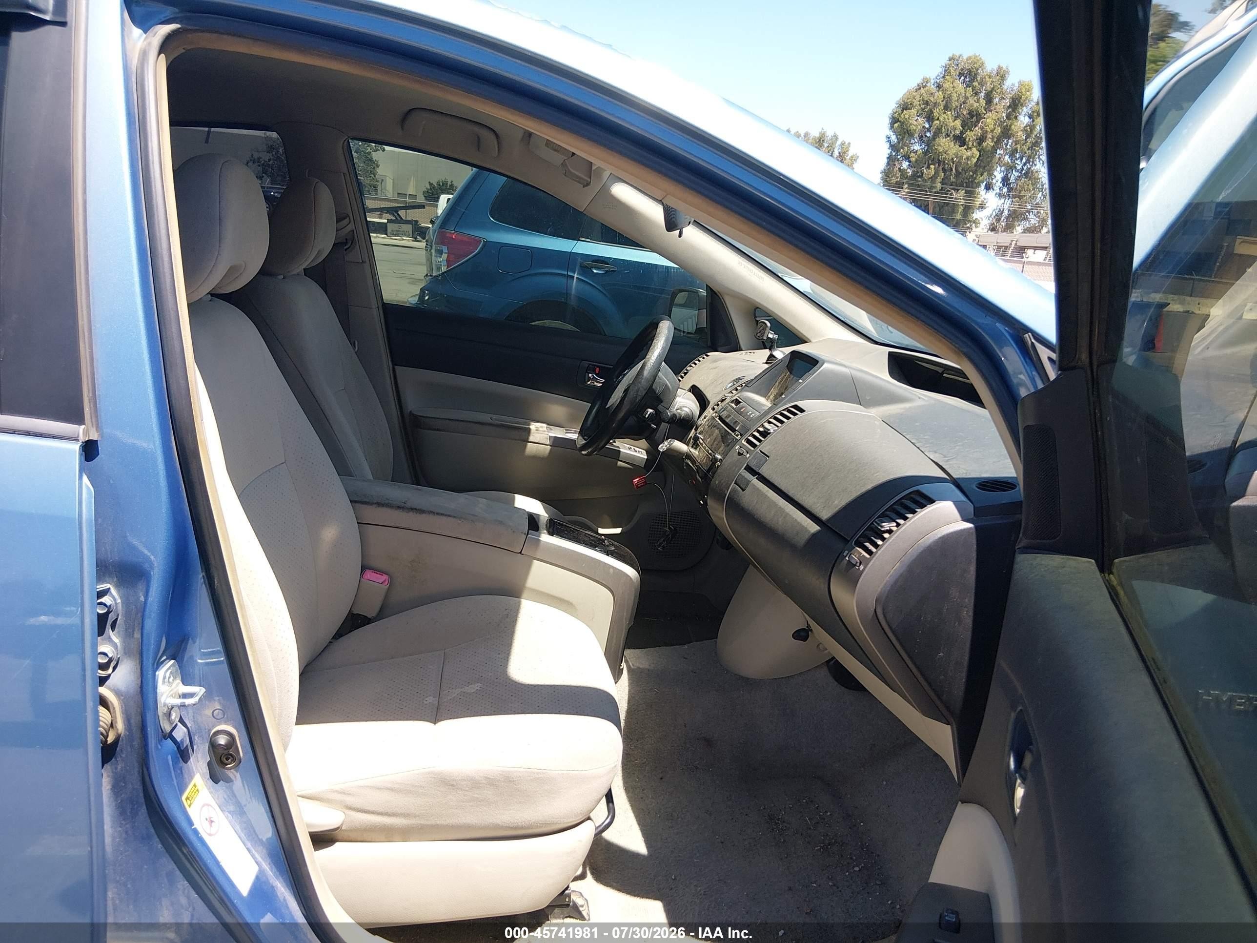 2007 Toyota Prius   Blue vin: JTDKB20U377086911