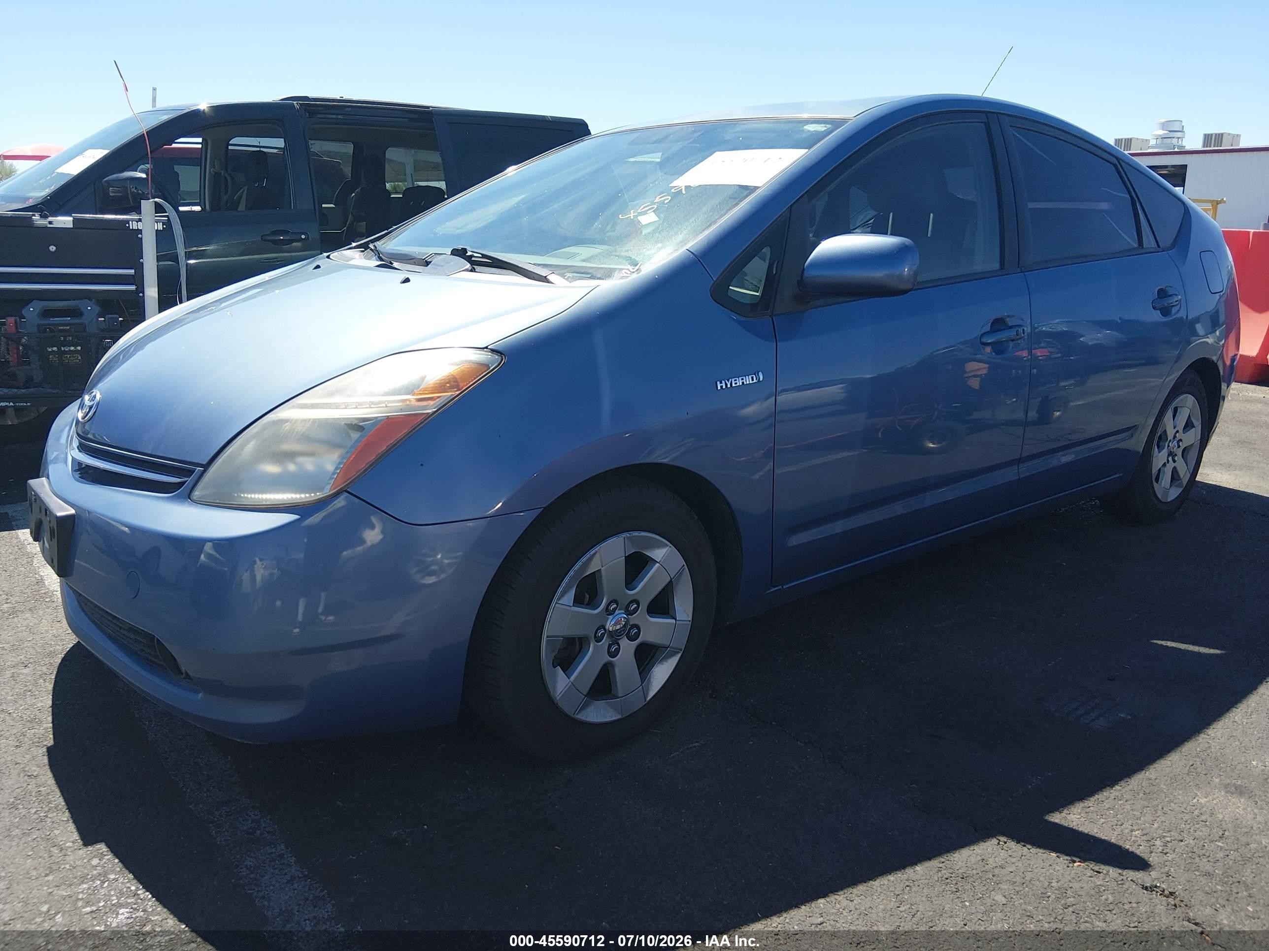 2007 Toyota Prius   Blue vin: JTDKB20U377088805