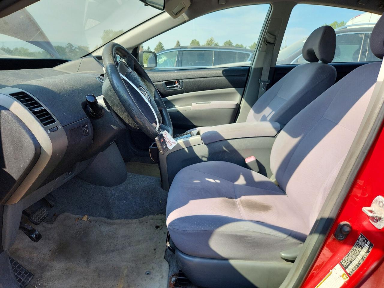 2007 Toyota Prius Base Burgundy vin: JTDKB20U377551395