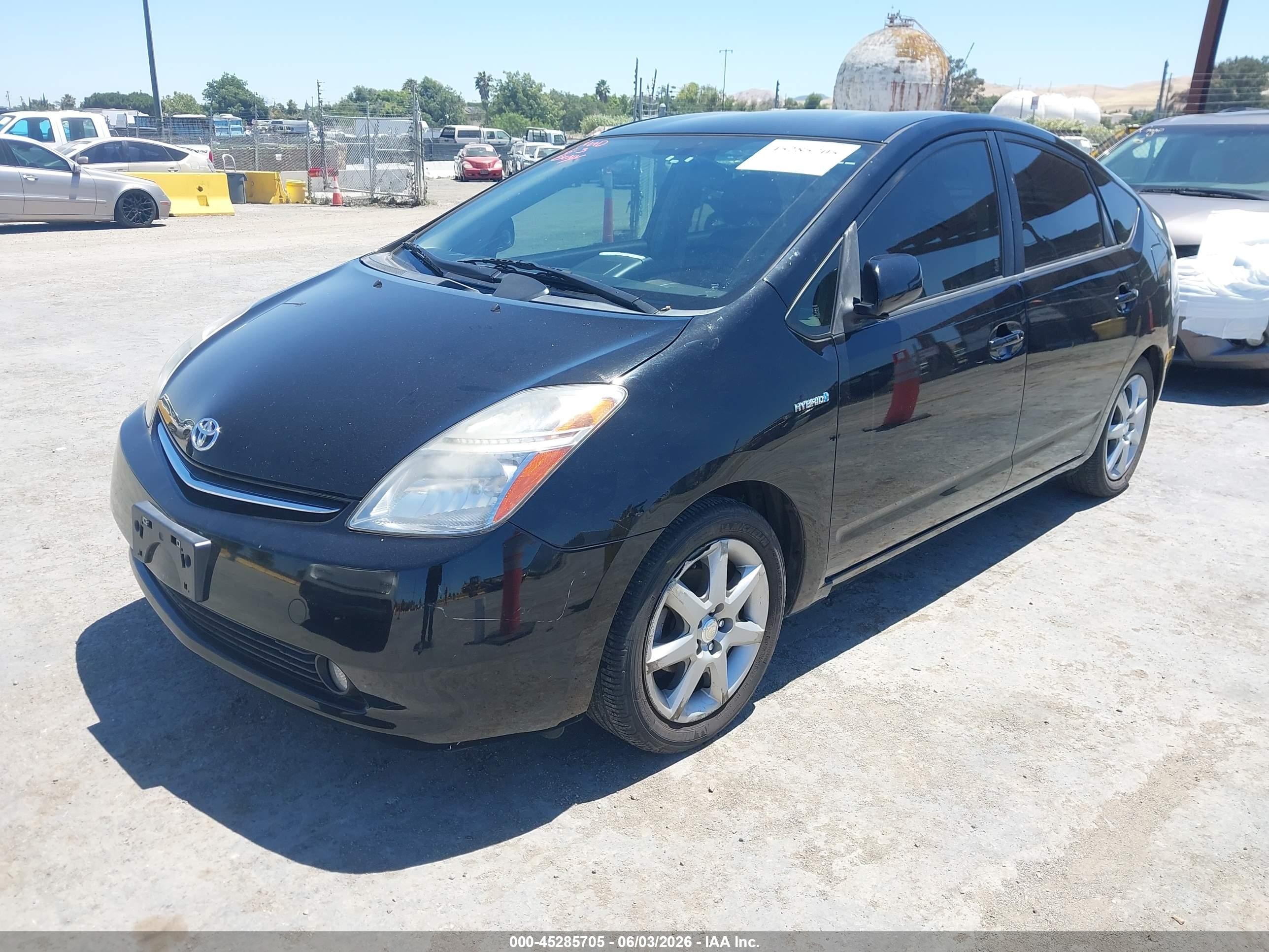 2007 Toyota Prius Touring Black vin: JTDKB20U377572389