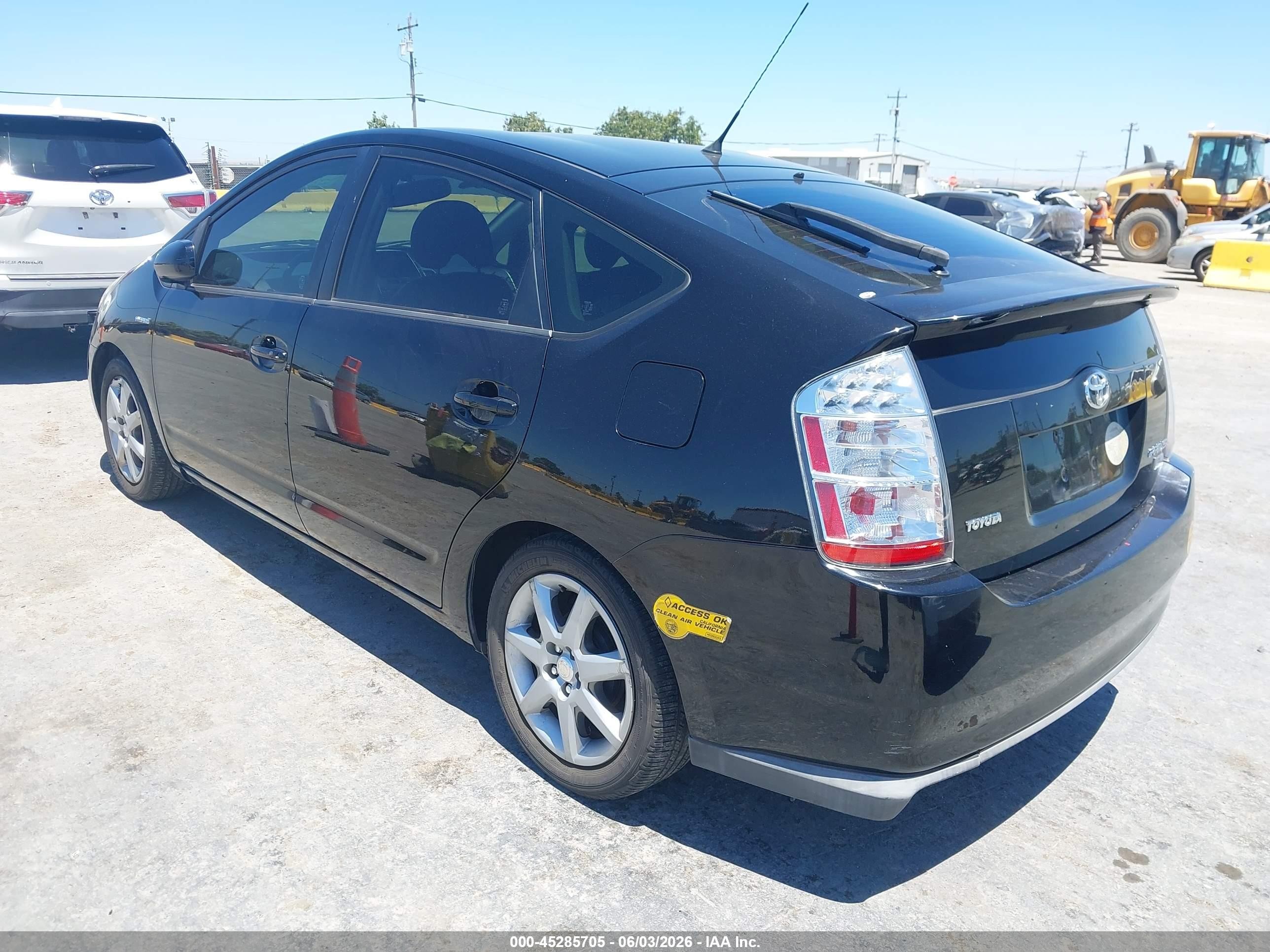 2007 Toyota Prius Touring Black vin: JTDKB20U377572389