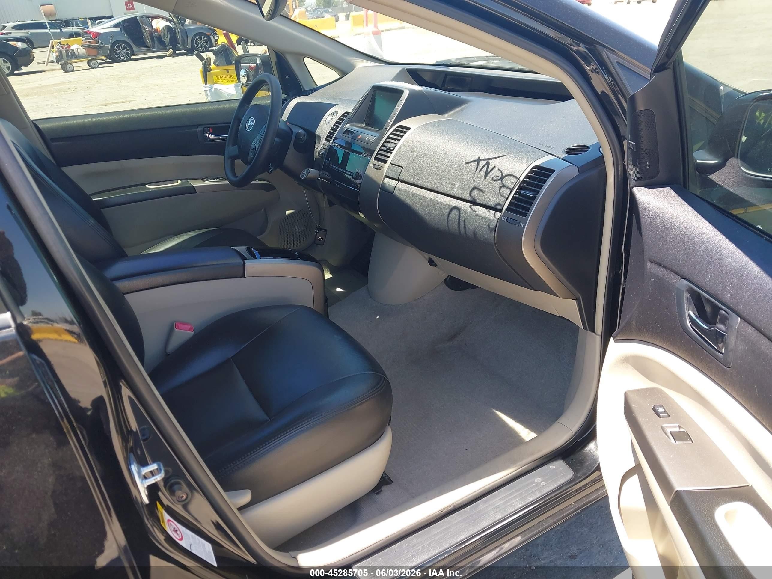 2007 Toyota Prius Touring Black vin: JTDKB20U377572389