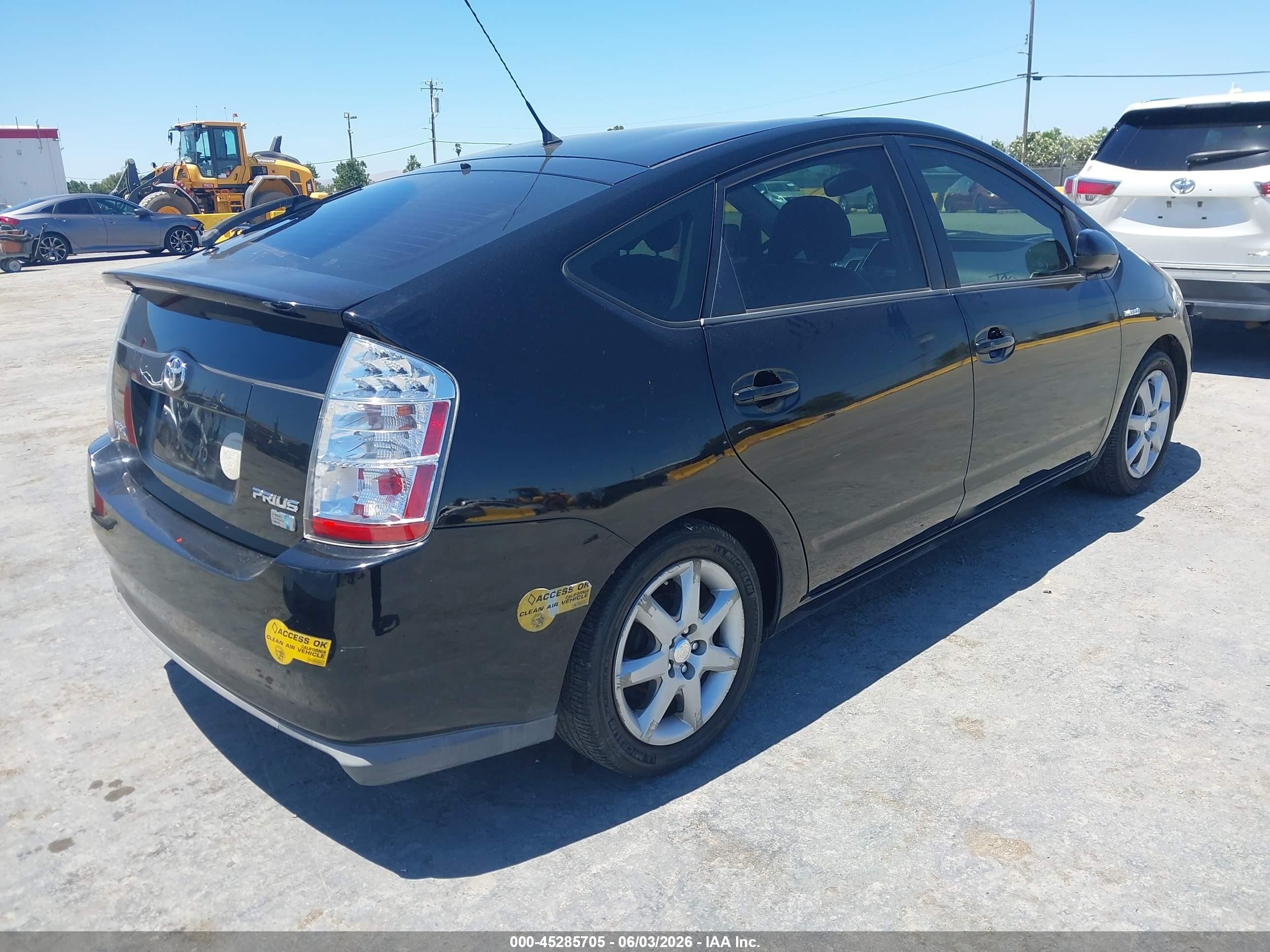 2007 Toyota Prius Touring Black vin: JTDKB20U377572389