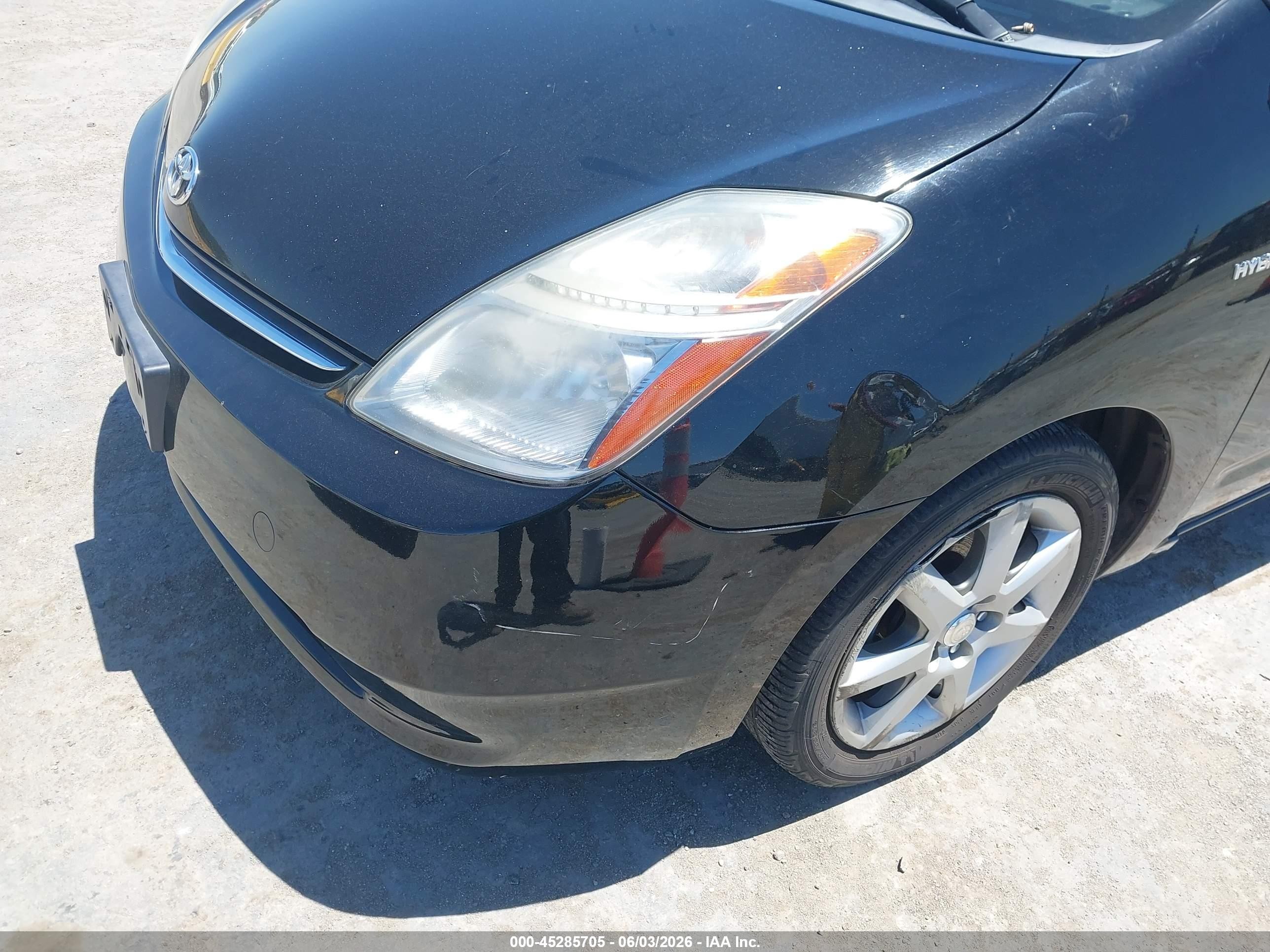 2007 Toyota Prius Touring Black vin: JTDKB20U377572389