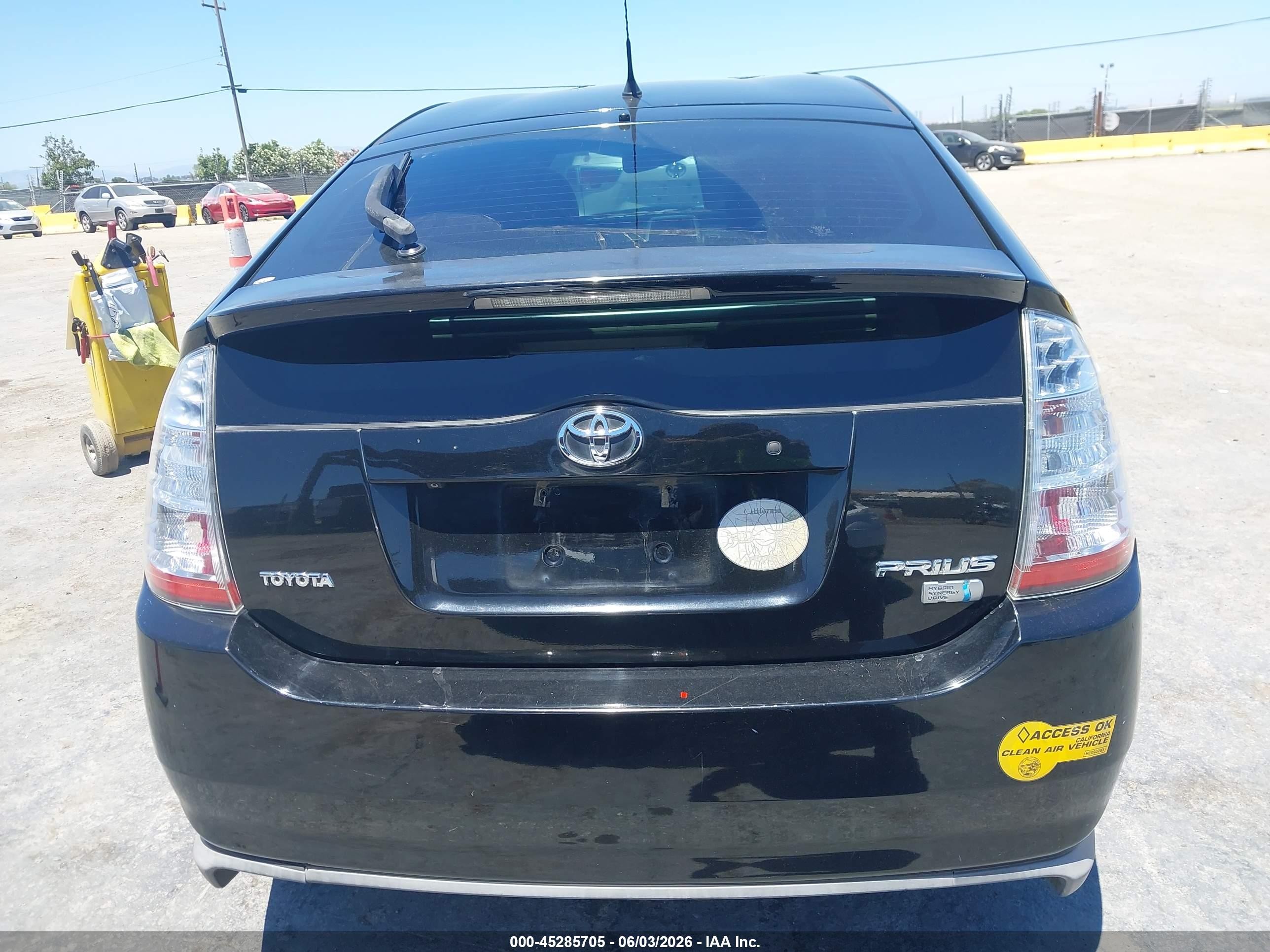 2007 Toyota Prius Touring Black vin: JTDKB20U377572389