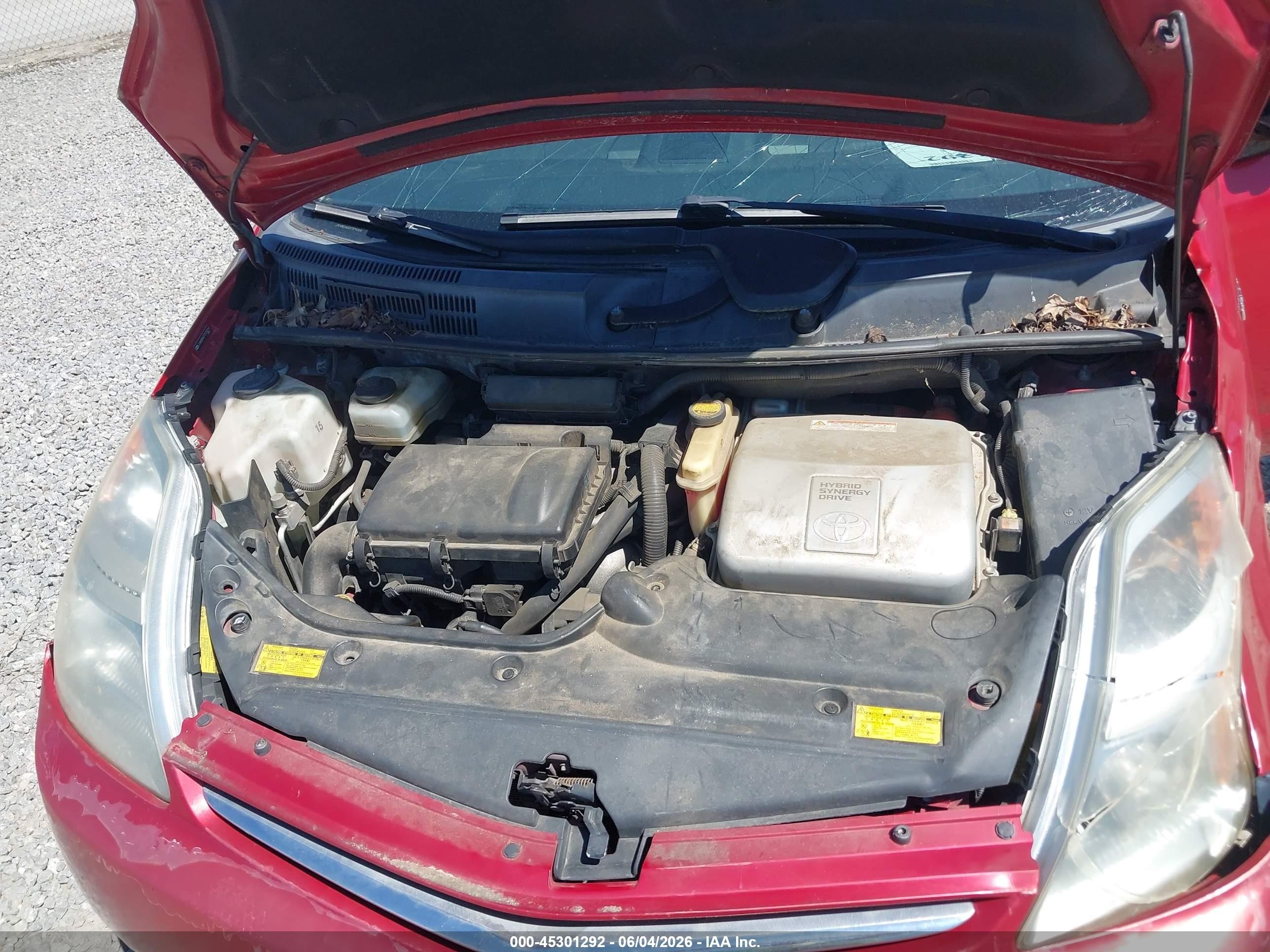 2007 Toyota Prius   Red vin: JTDKB20U377574319