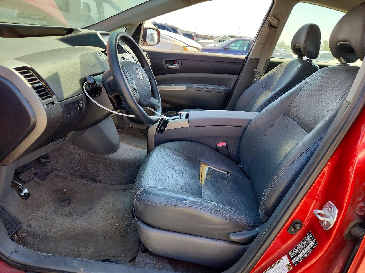 2007 Toyota Prius Base Red vin: JTDKB20U377606766