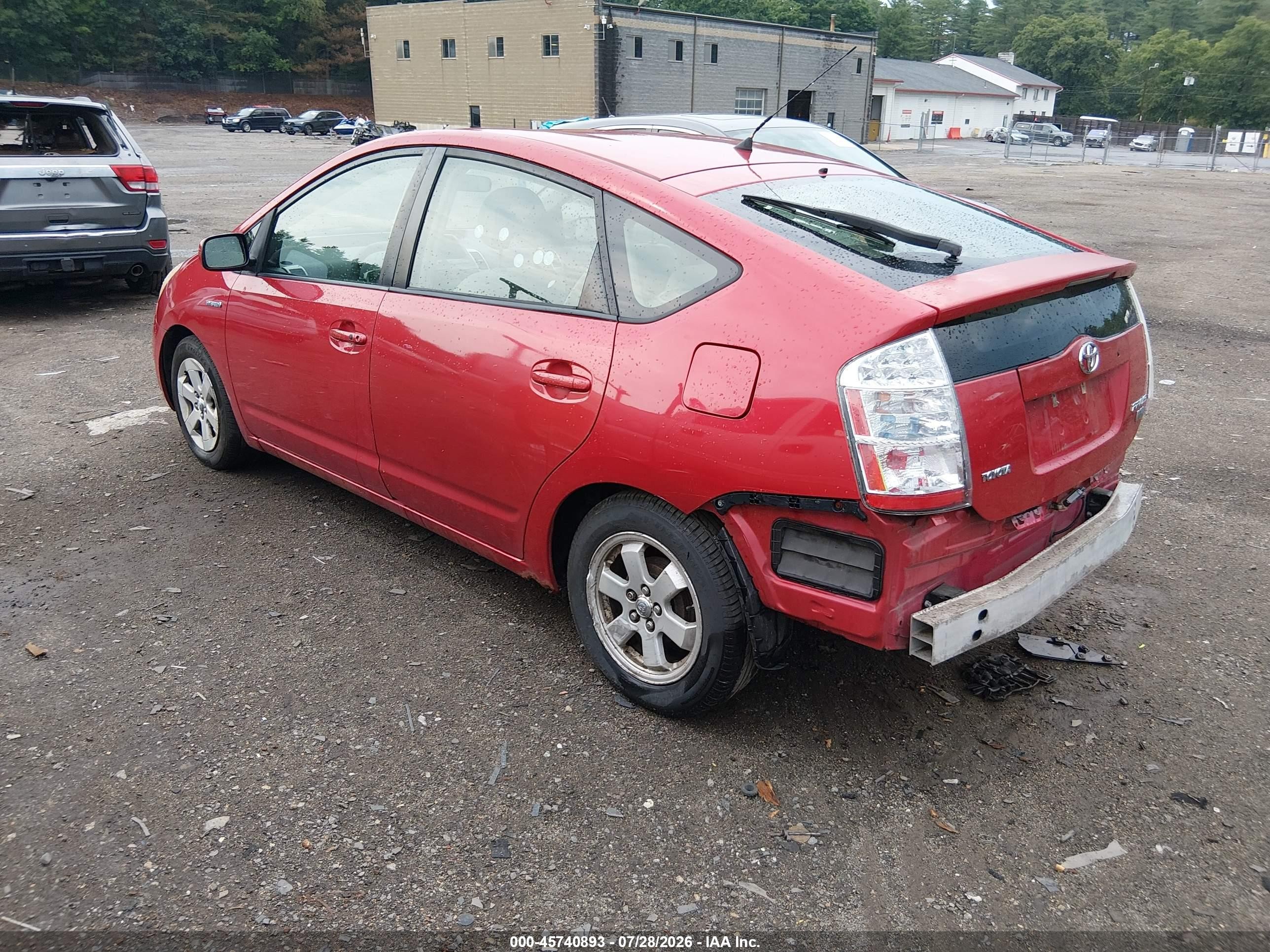 2007 Toyota Prius   Красный vin: JTDKB20U377628704