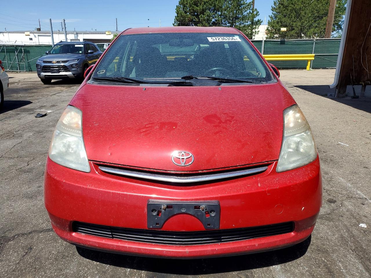 2007 Toyota Prius Base Red vin: JTDKB20U377628802