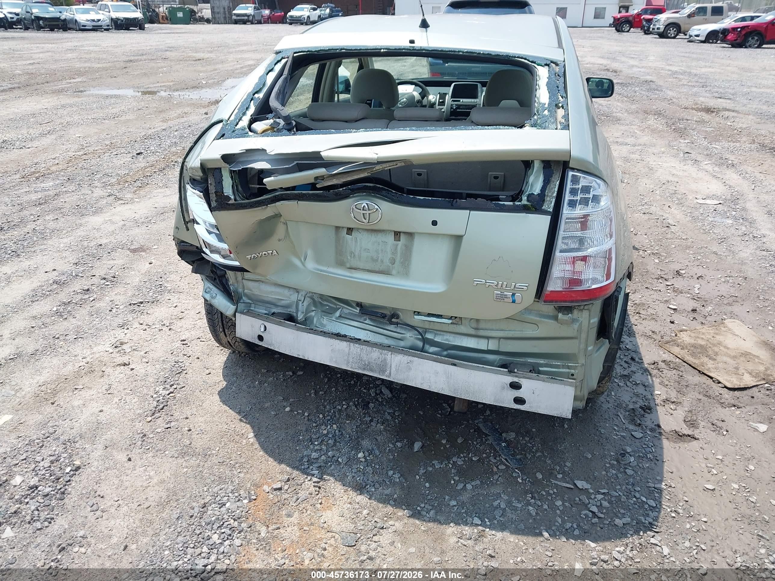 2007 Toyota Prius   Green vin: JTDKB20U377629531