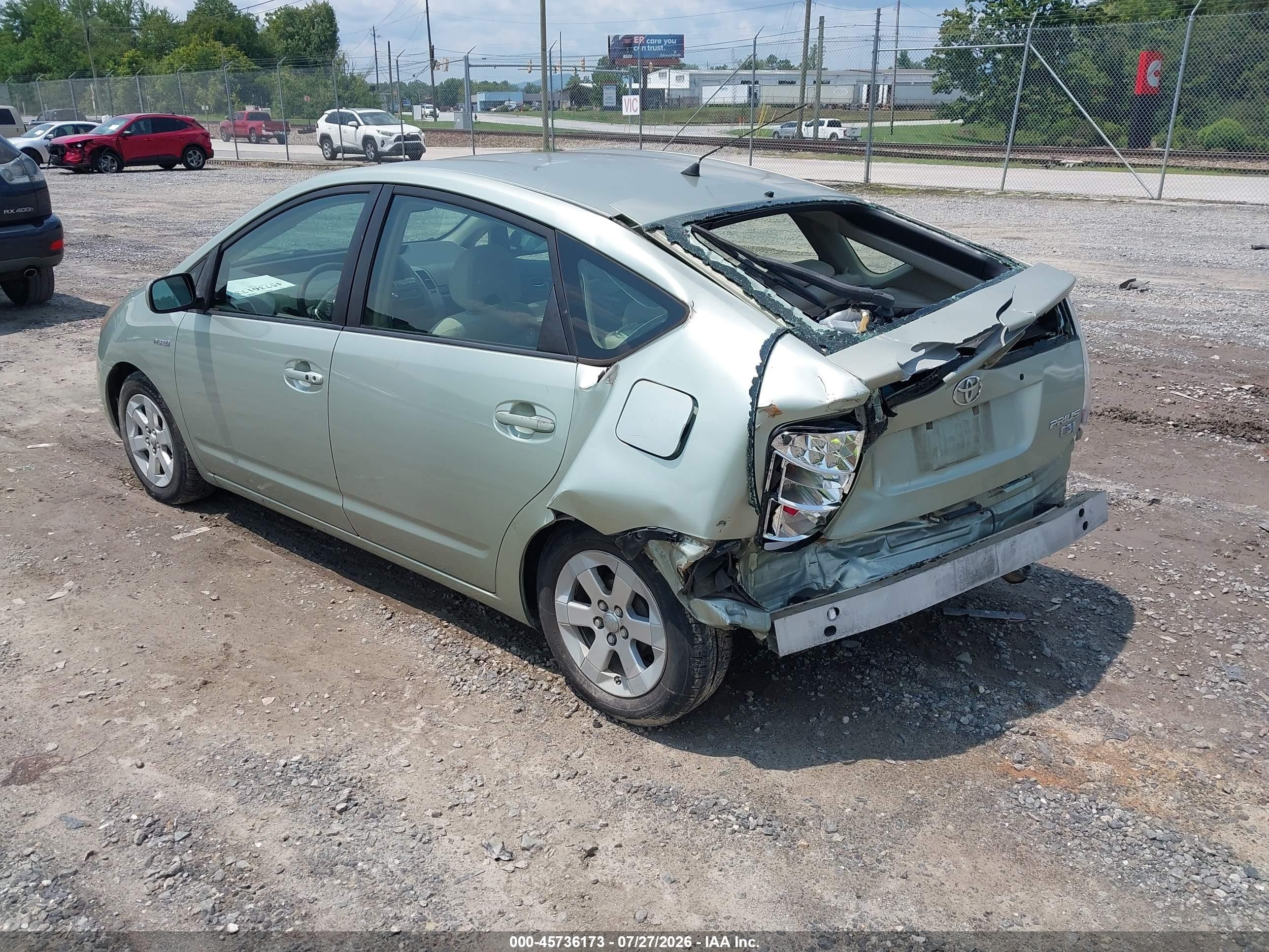 2007 Toyota Prius   Green vin: JTDKB20U377629531