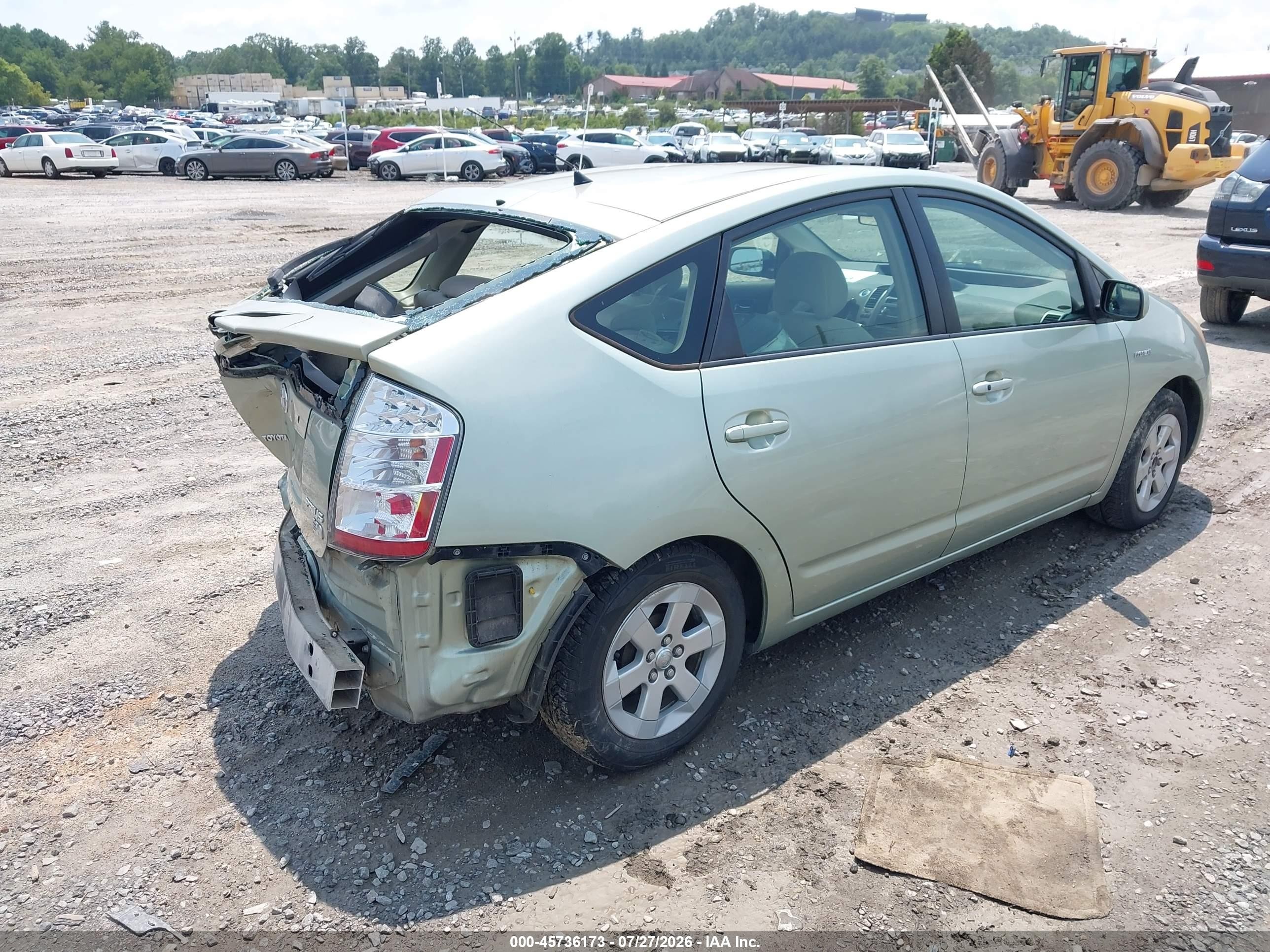 2007 Toyota Prius   Green vin: JTDKB20U377629531