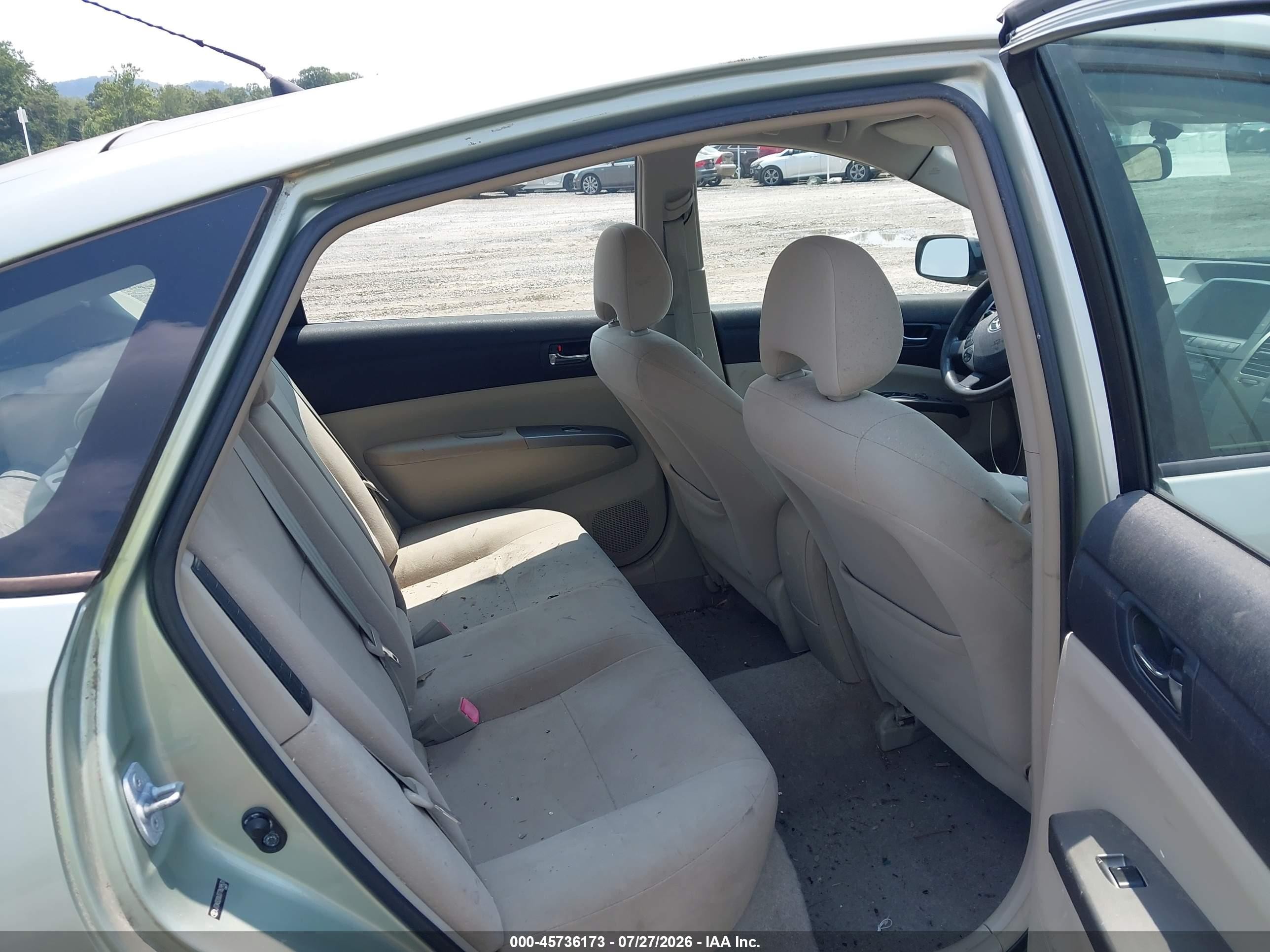 2007 Toyota Prius   Green vin: JTDKB20U377629531