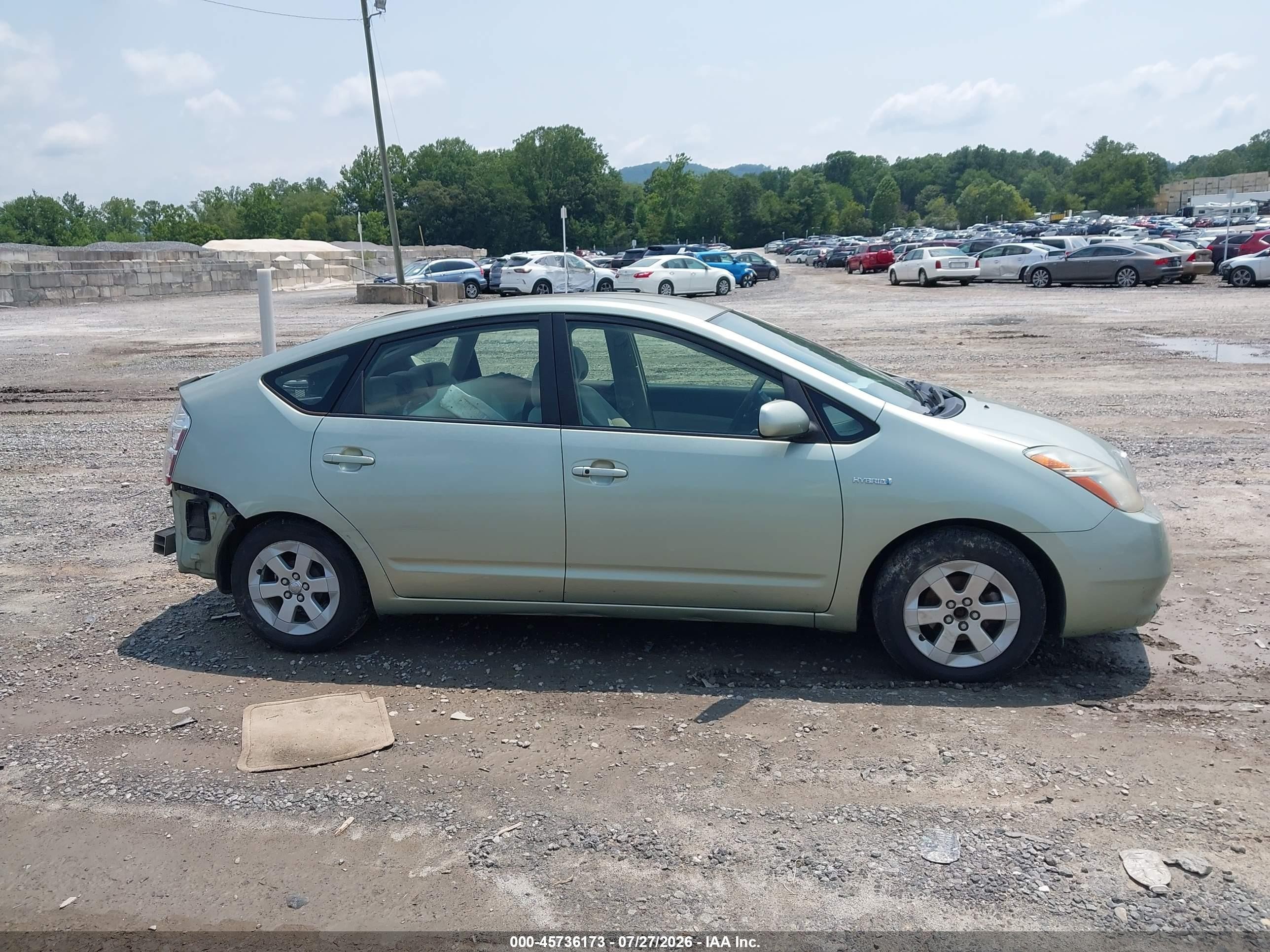 2007 Toyota Prius   Green vin: JTDKB20U377629531