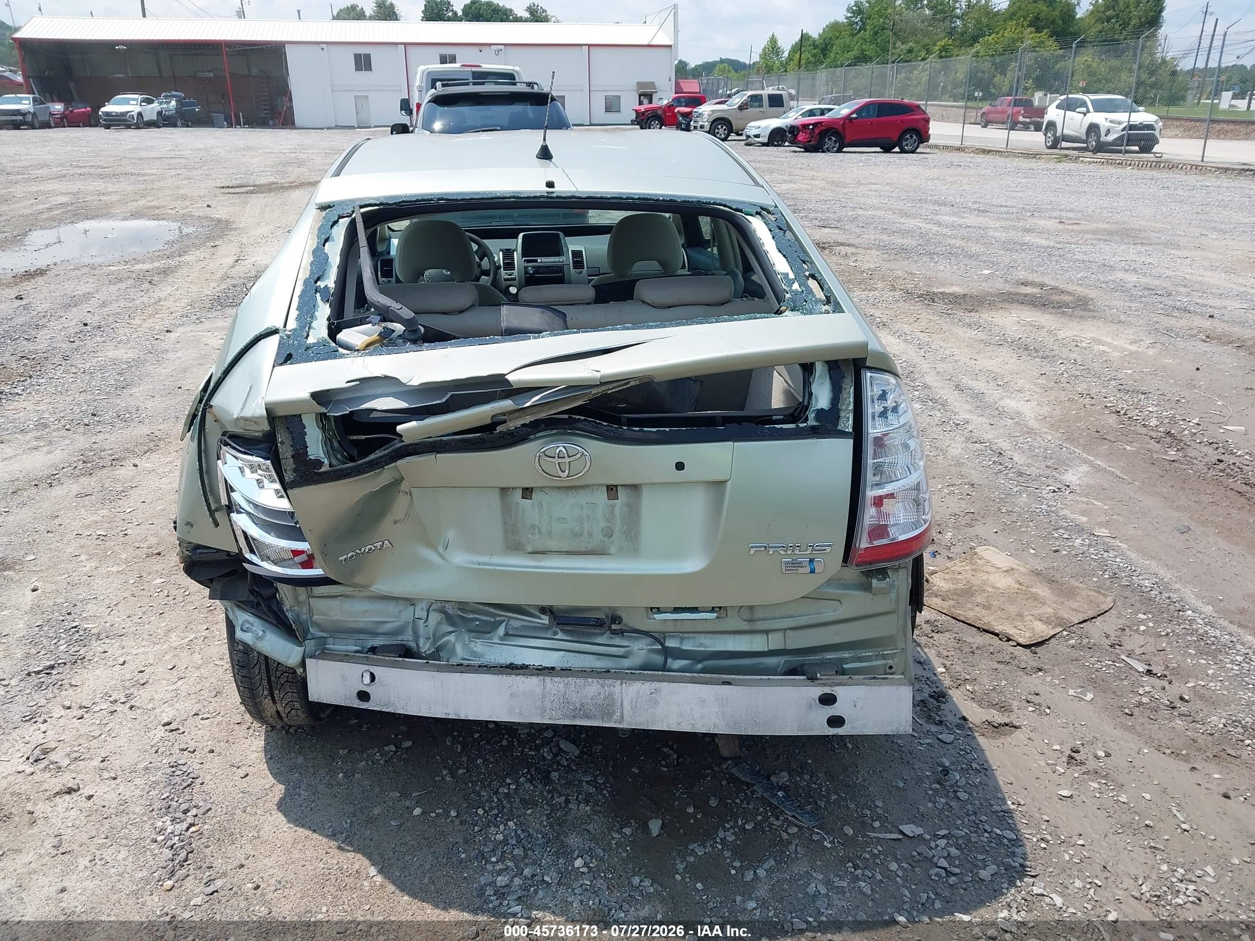 2007 Toyota Prius   Green vin: JTDKB20U377629531