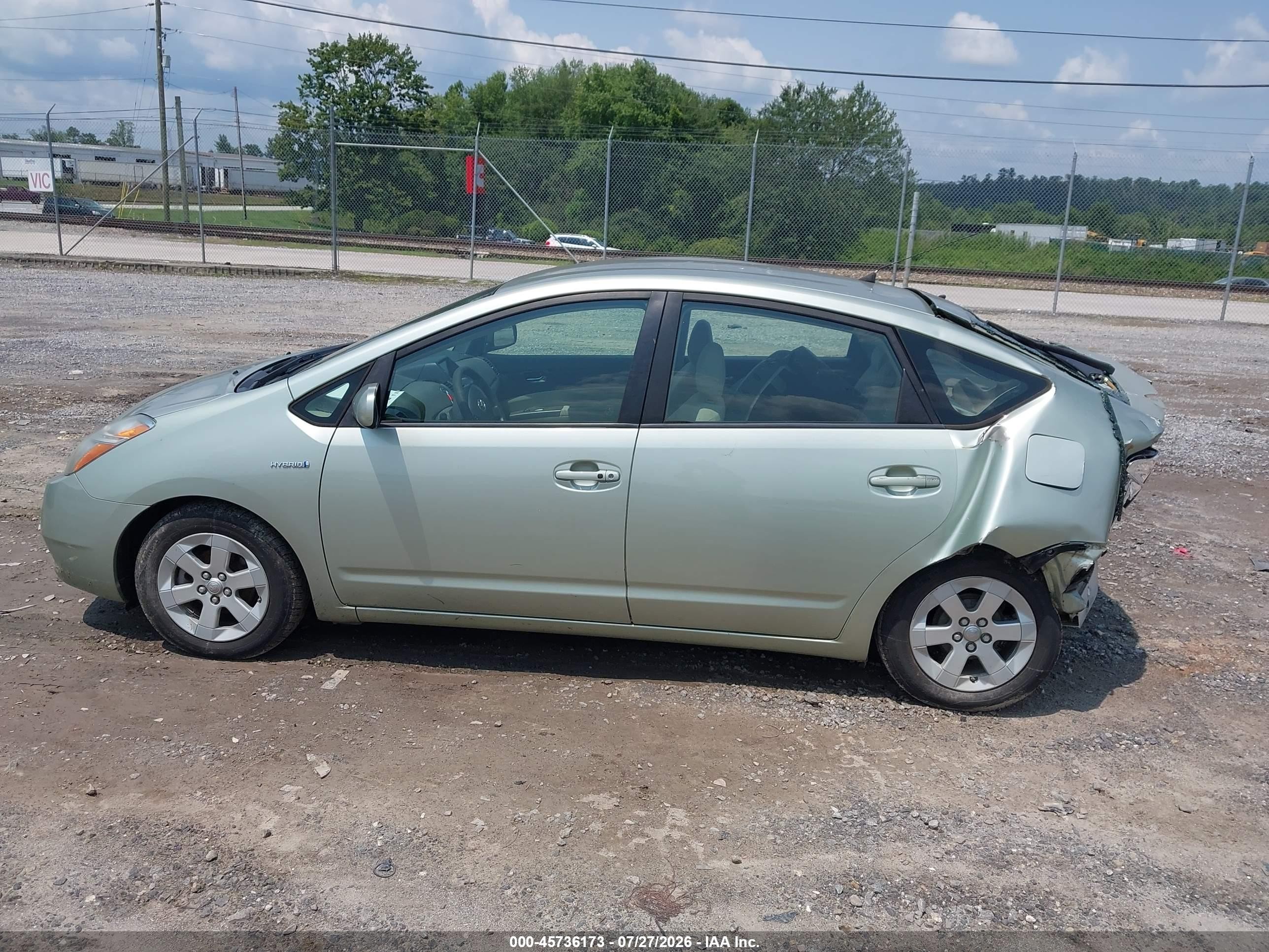 2007 Toyota Prius   Green vin: JTDKB20U377629531