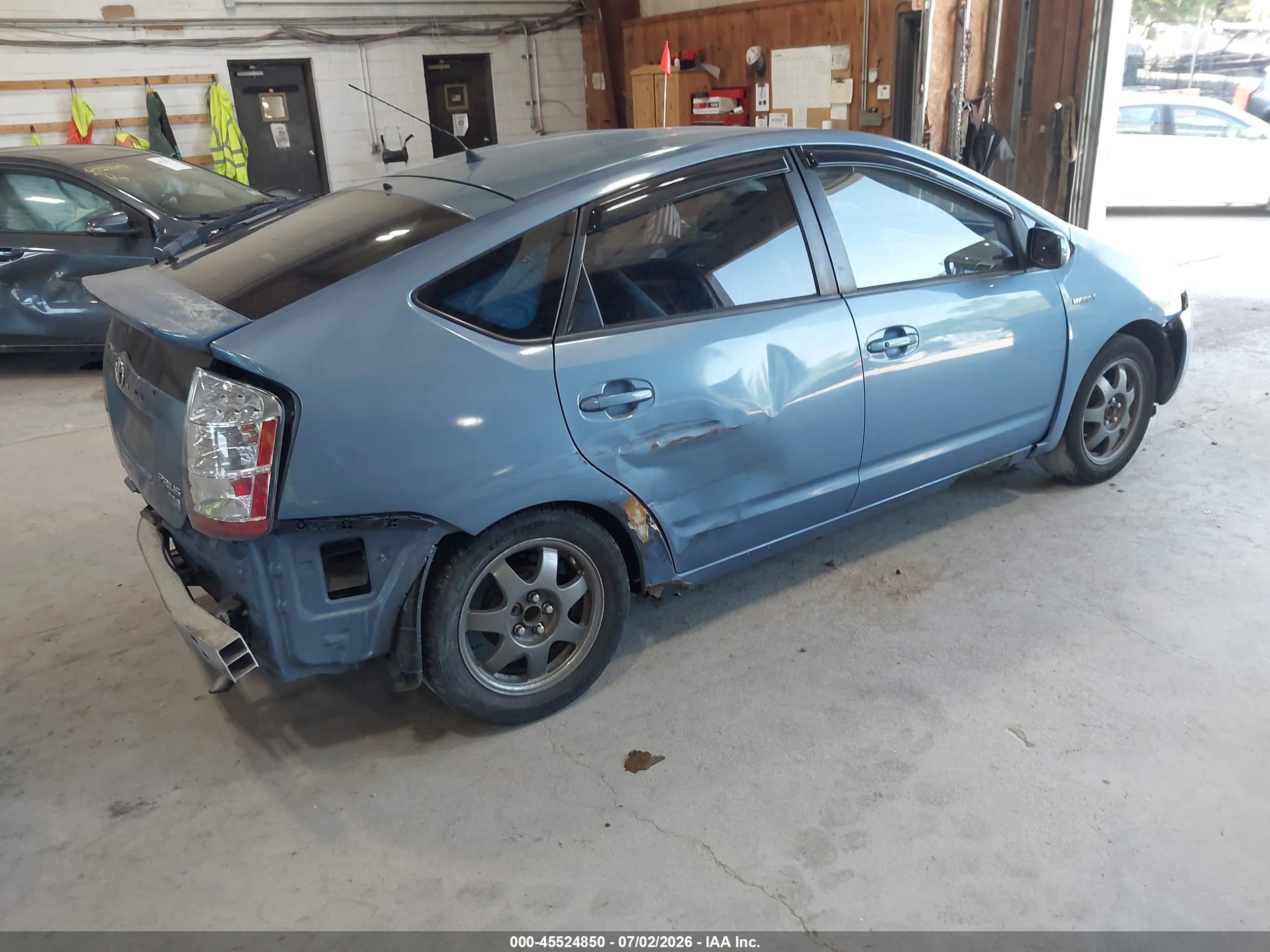 2007 Toyota Prius Touring Синий vin: JTDKB20U377632493